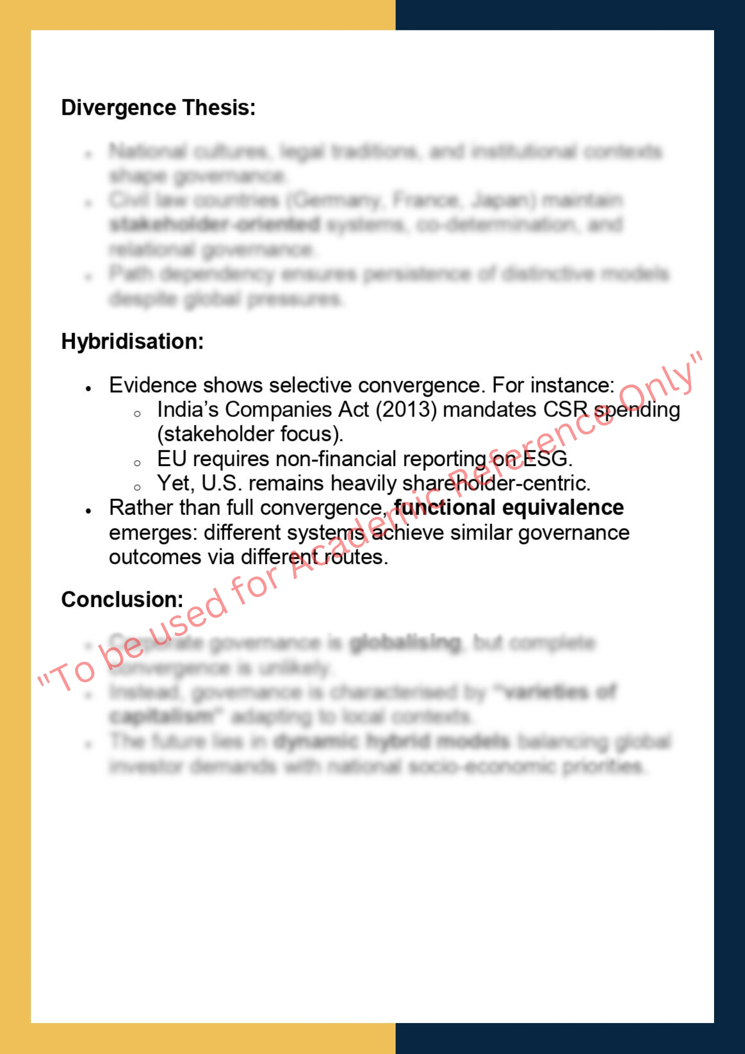 SOLM022 –  Corporate Governance: Foundational & Theoretical 9