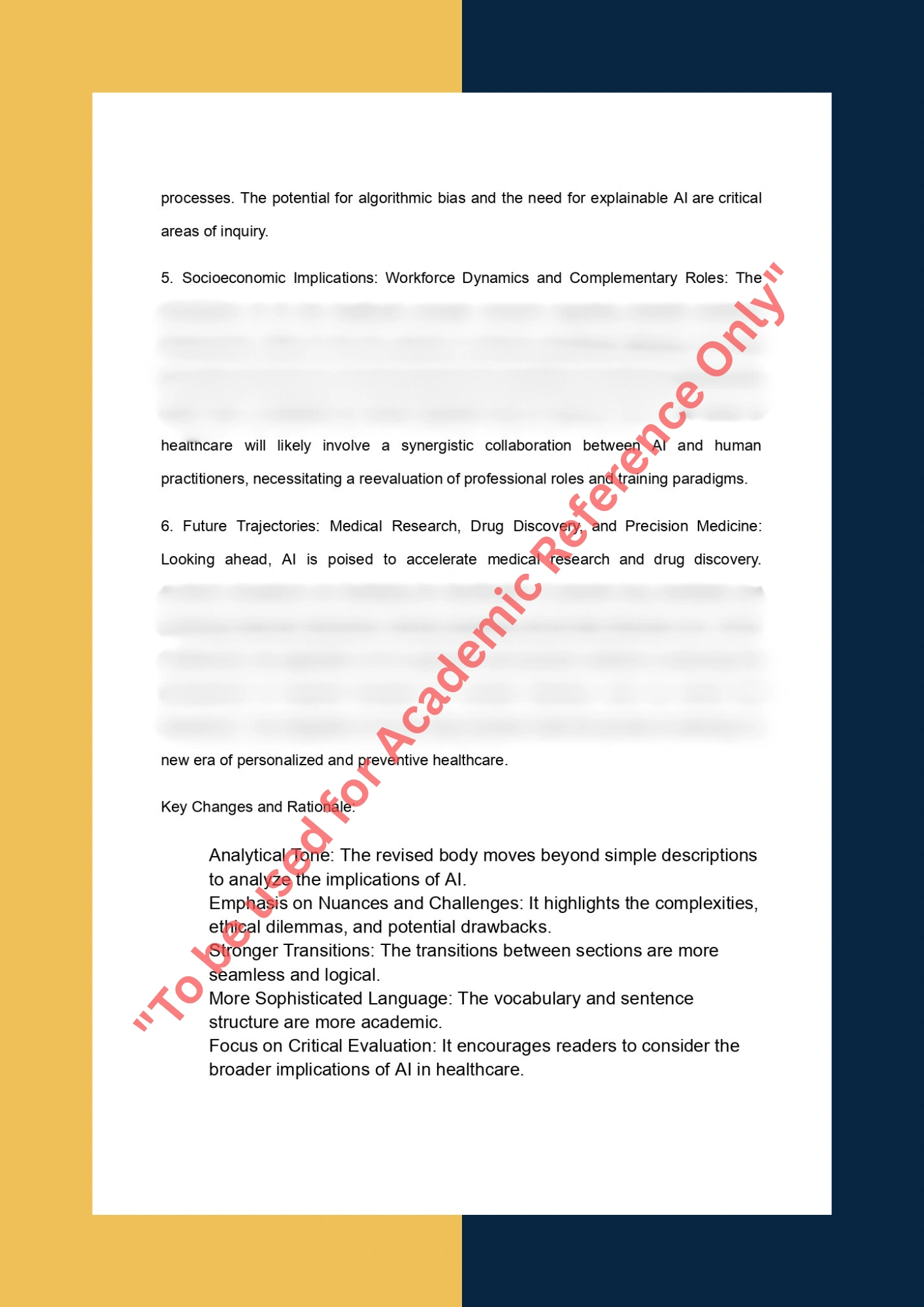 Essay Writing Sample Solution on Topic - The Impact of Artificial Intelligence on Modern Healthcare 3