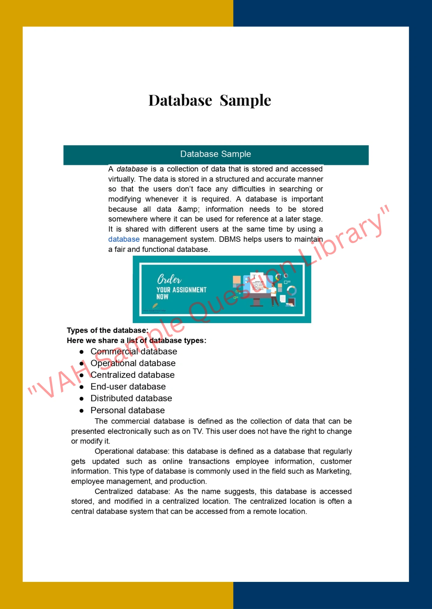 Database  Sample 0