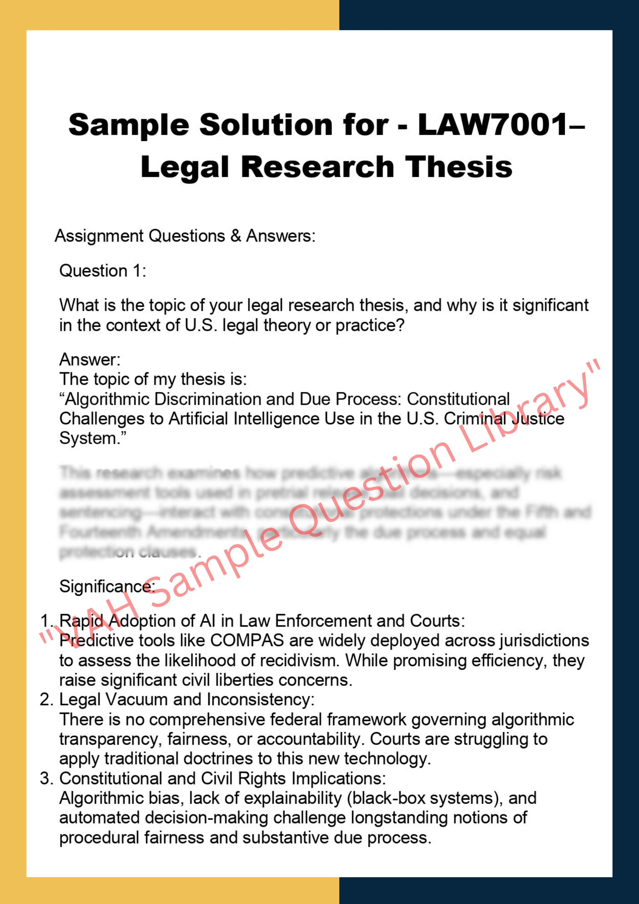 LAW7001–  Legal Research Thesis 0