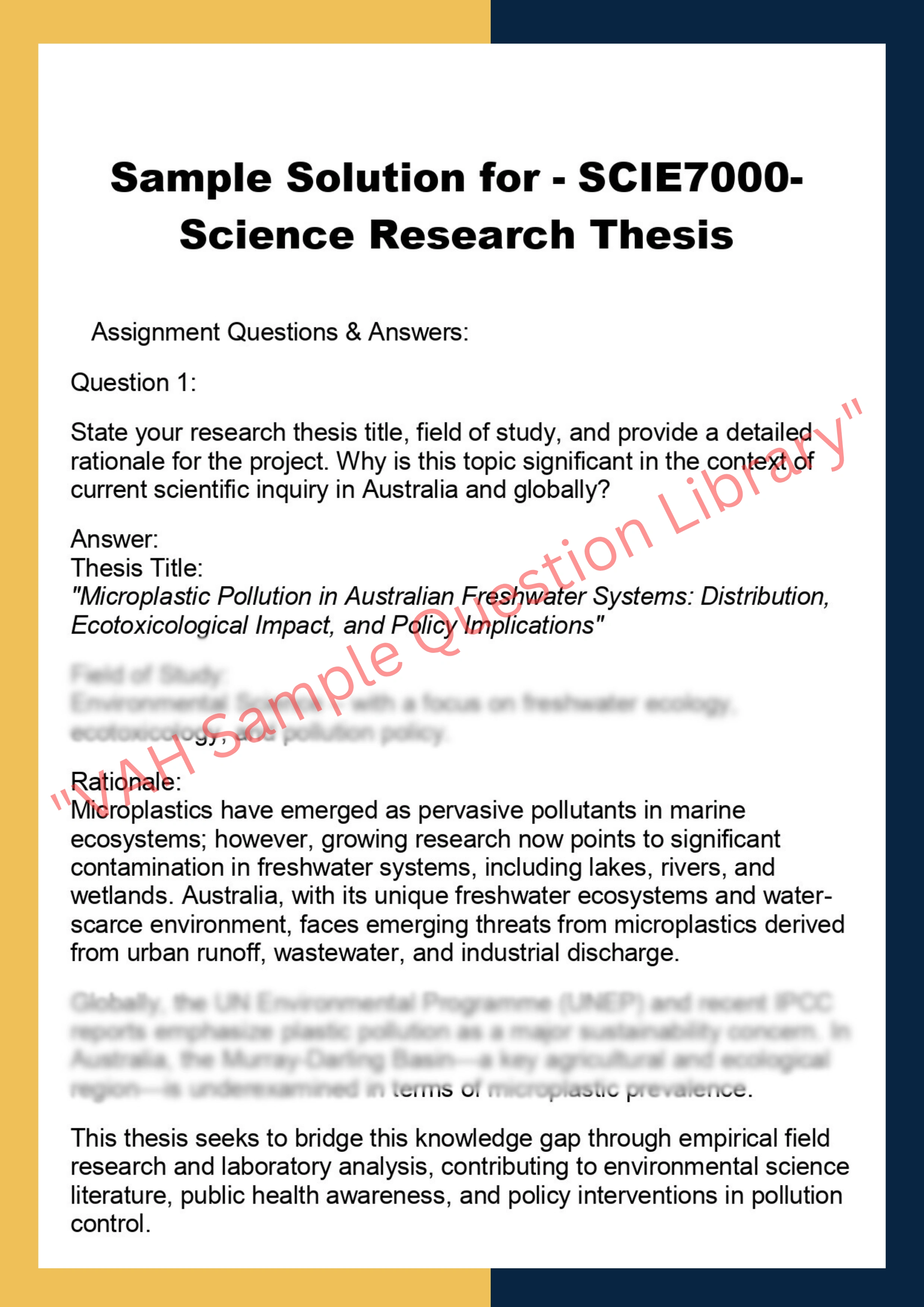 SCIE7000- Science Research Thesis 0