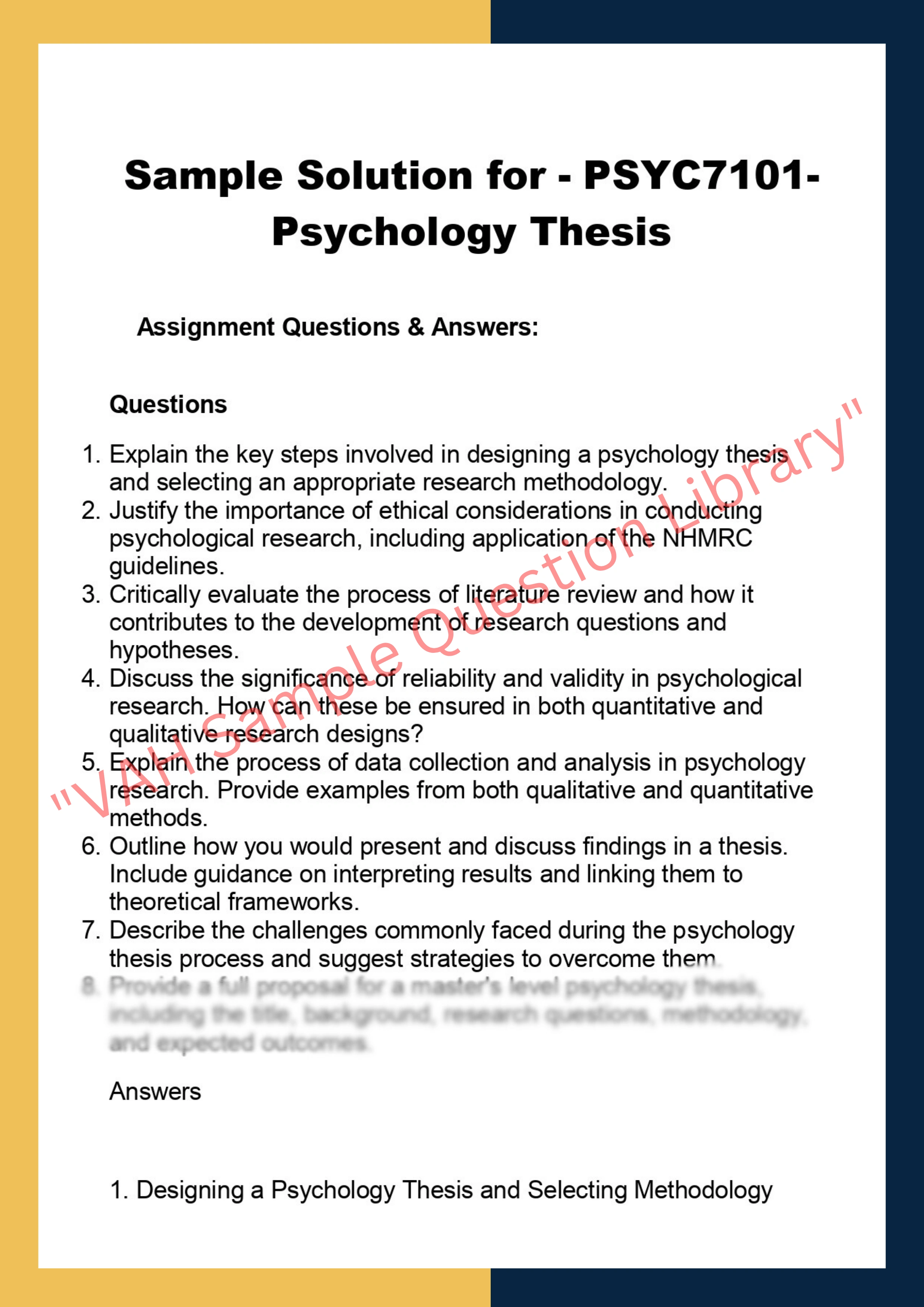 PSYC7101-  Psychology Thesis 0