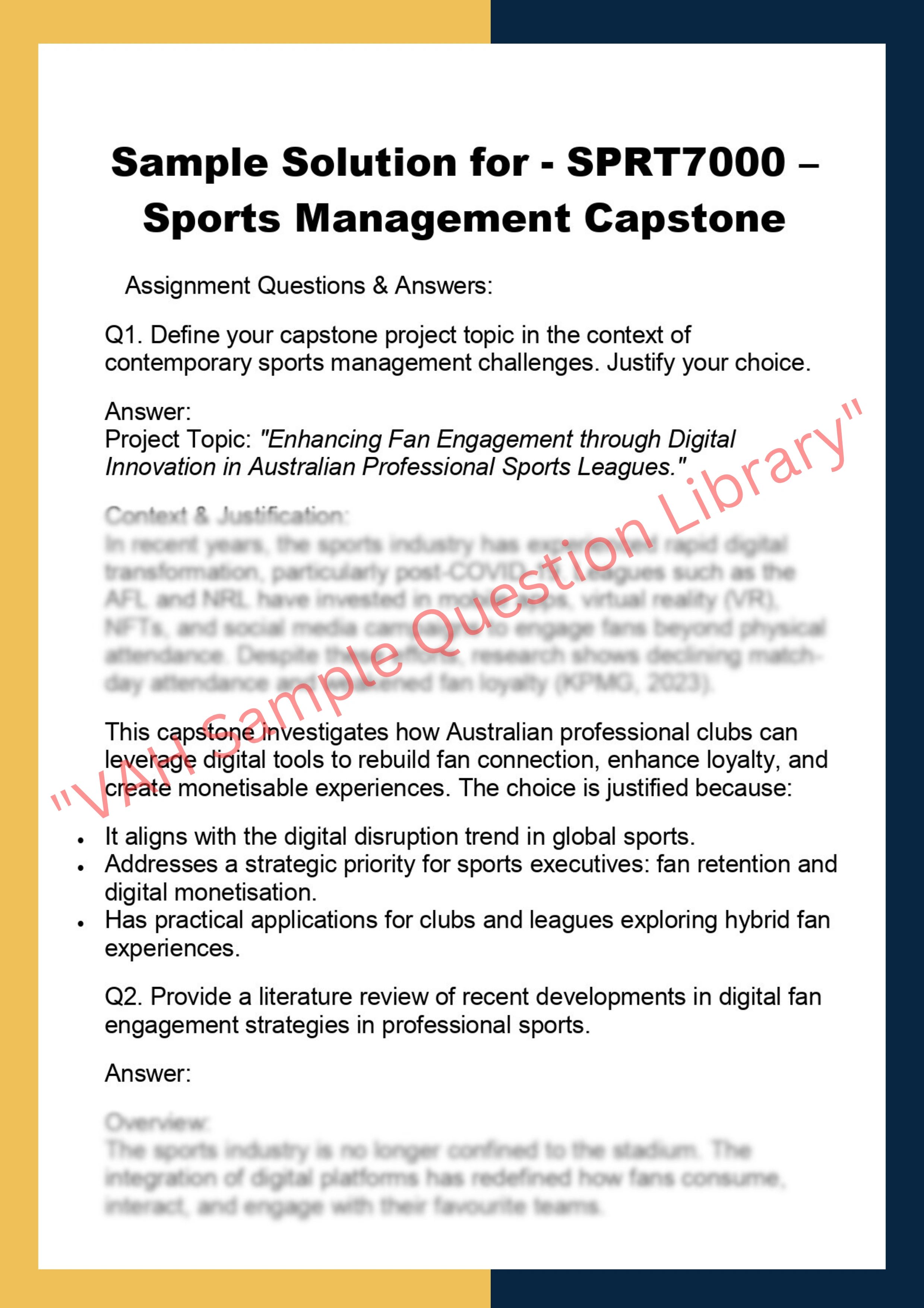 SPRT7000 – Sports Management Capstone 0
