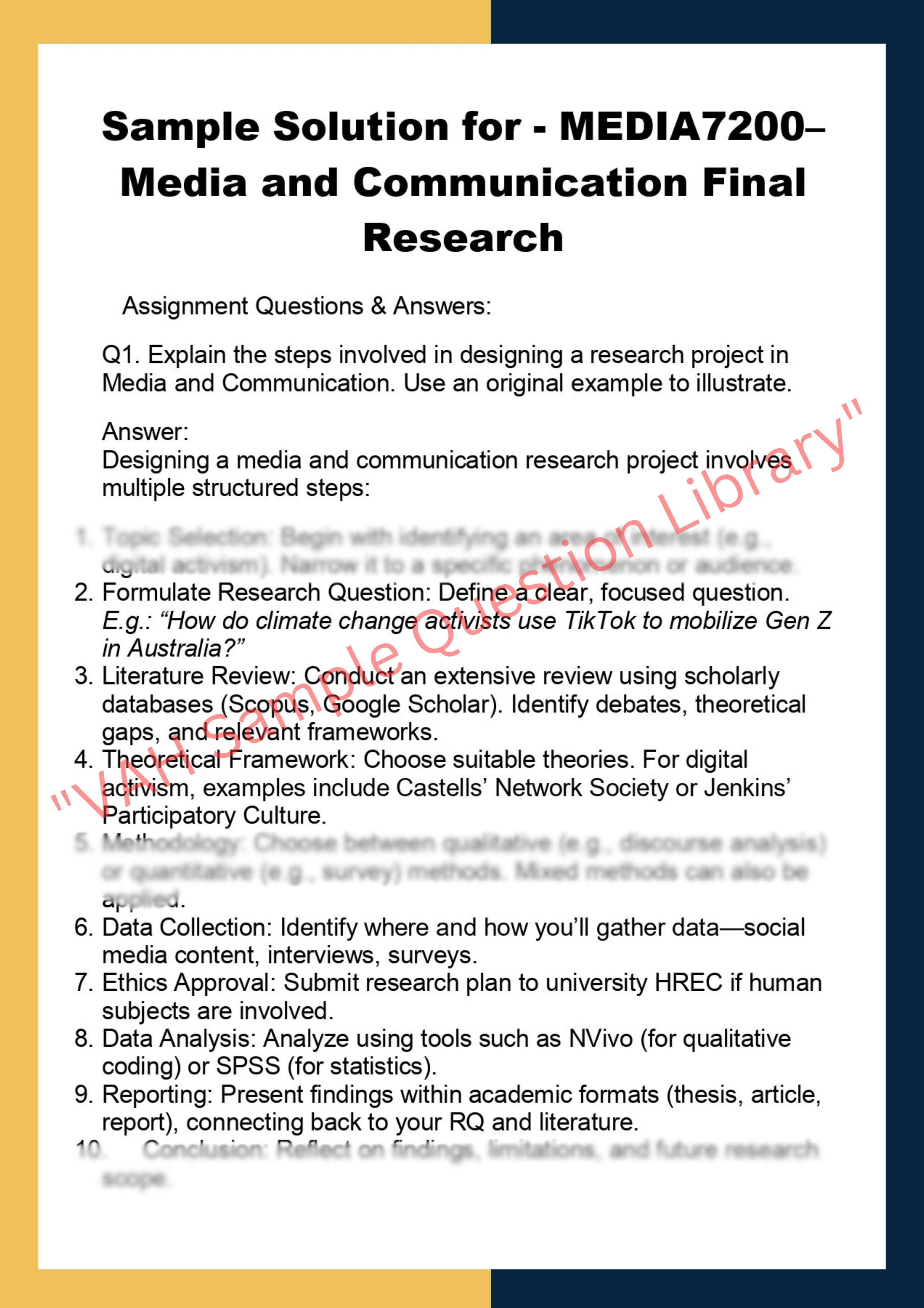 MEDIA7200– Media and Communication Final  Research 0