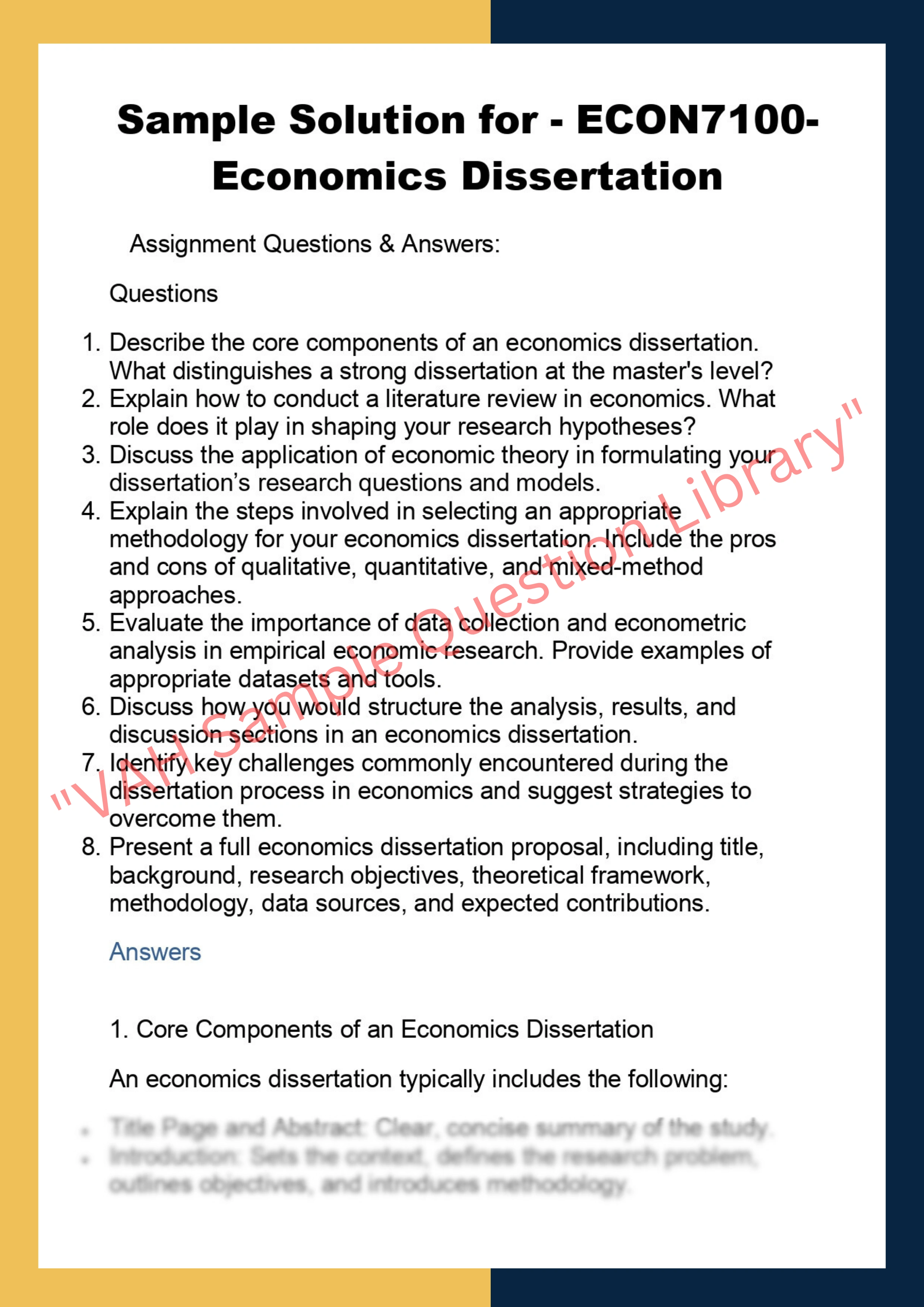 ECON7100-  Economics Dissertation 0
