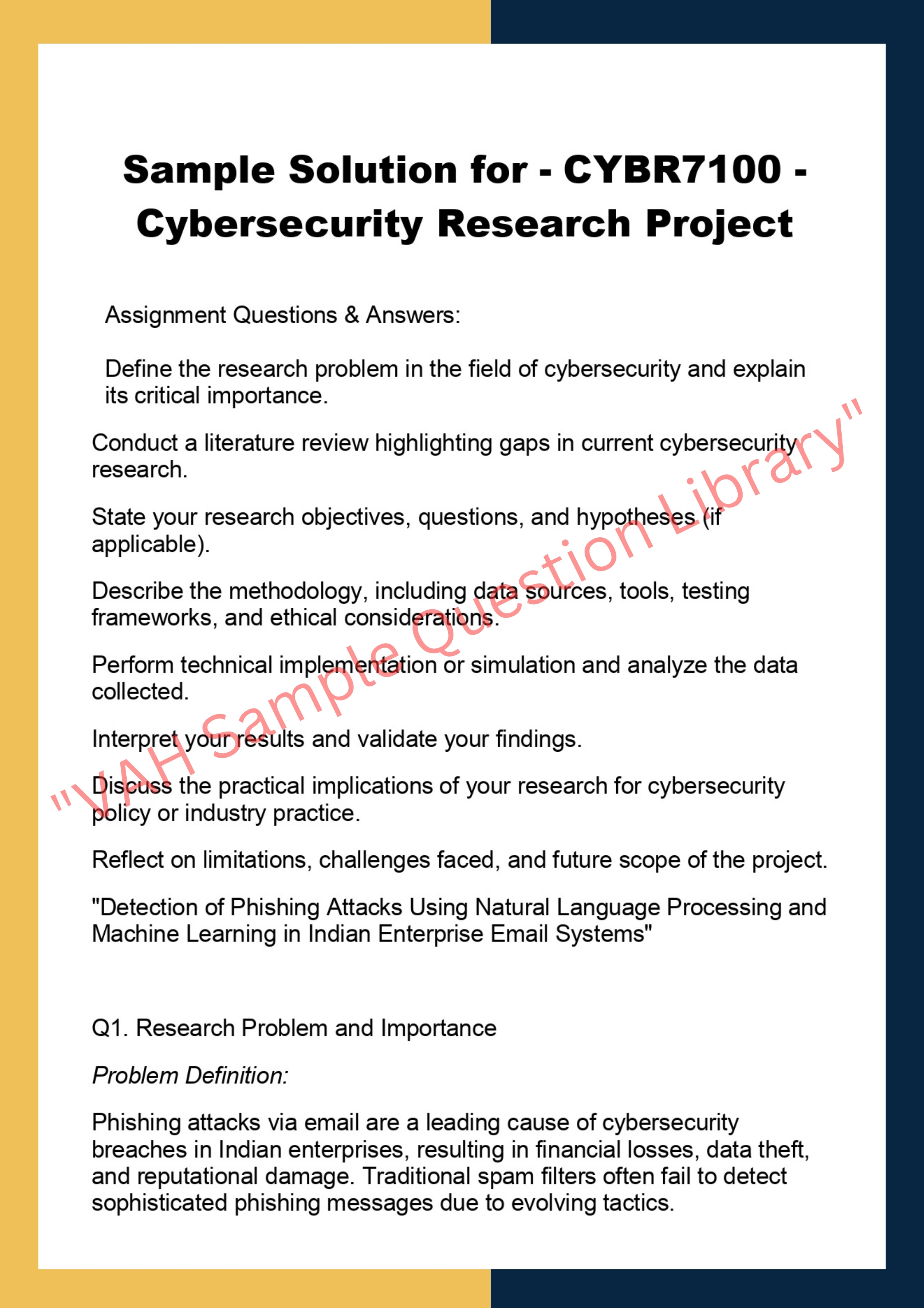 CYBR7100 - Cybersecurity Research Project 0