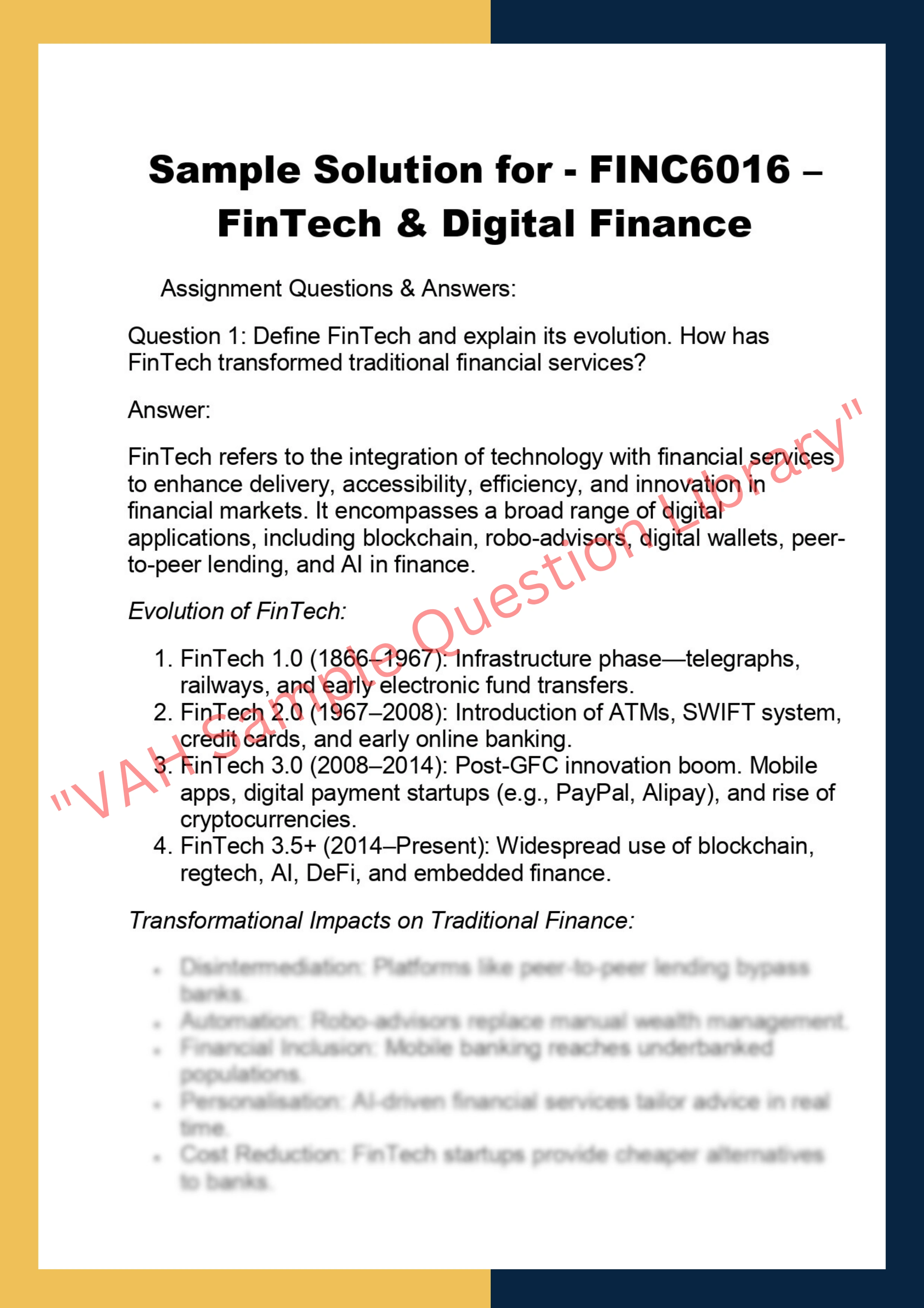 FINC6016 – FinTech & Digital Finance 0
