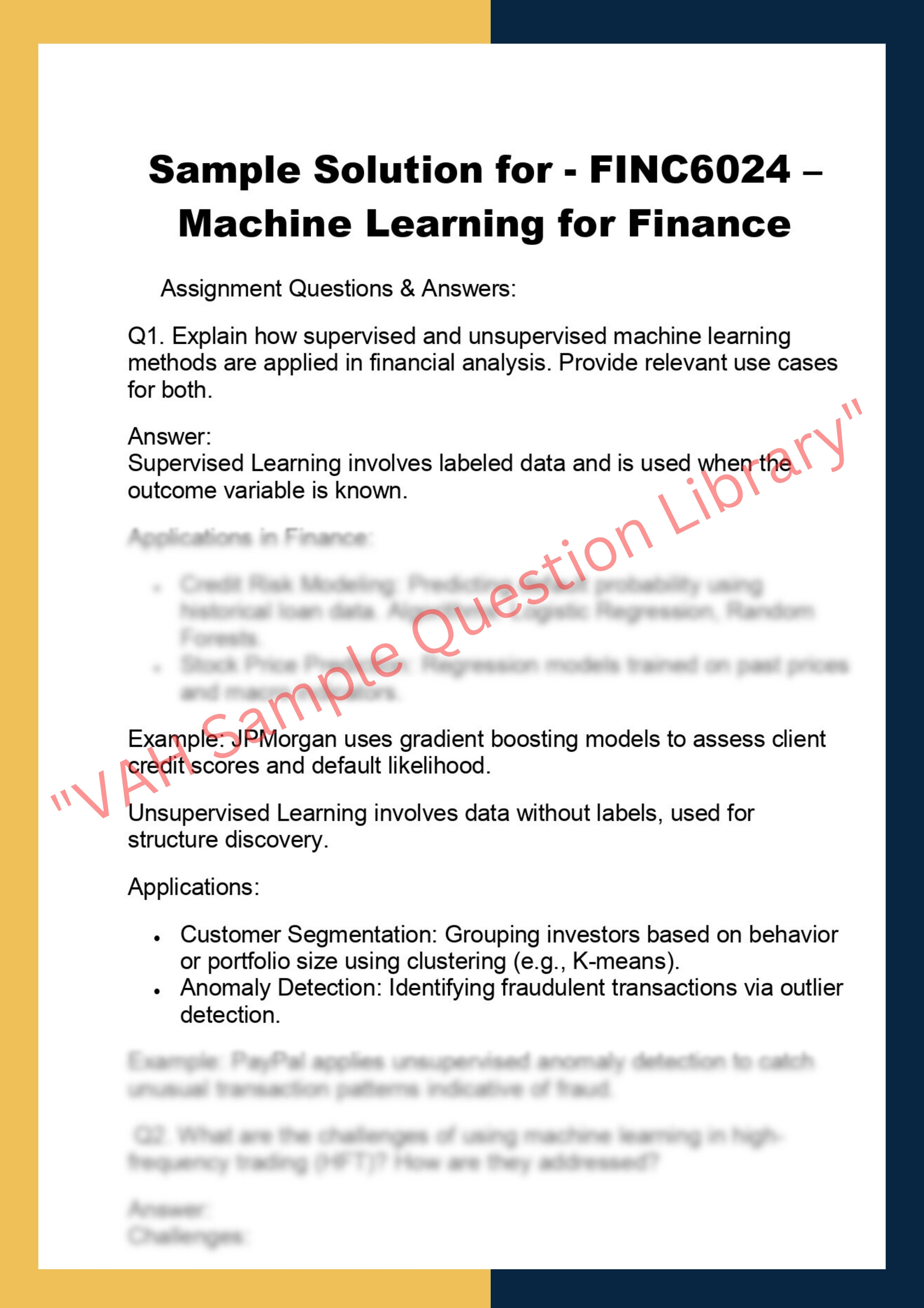FINC6024 – Machine Learning for Finance 0