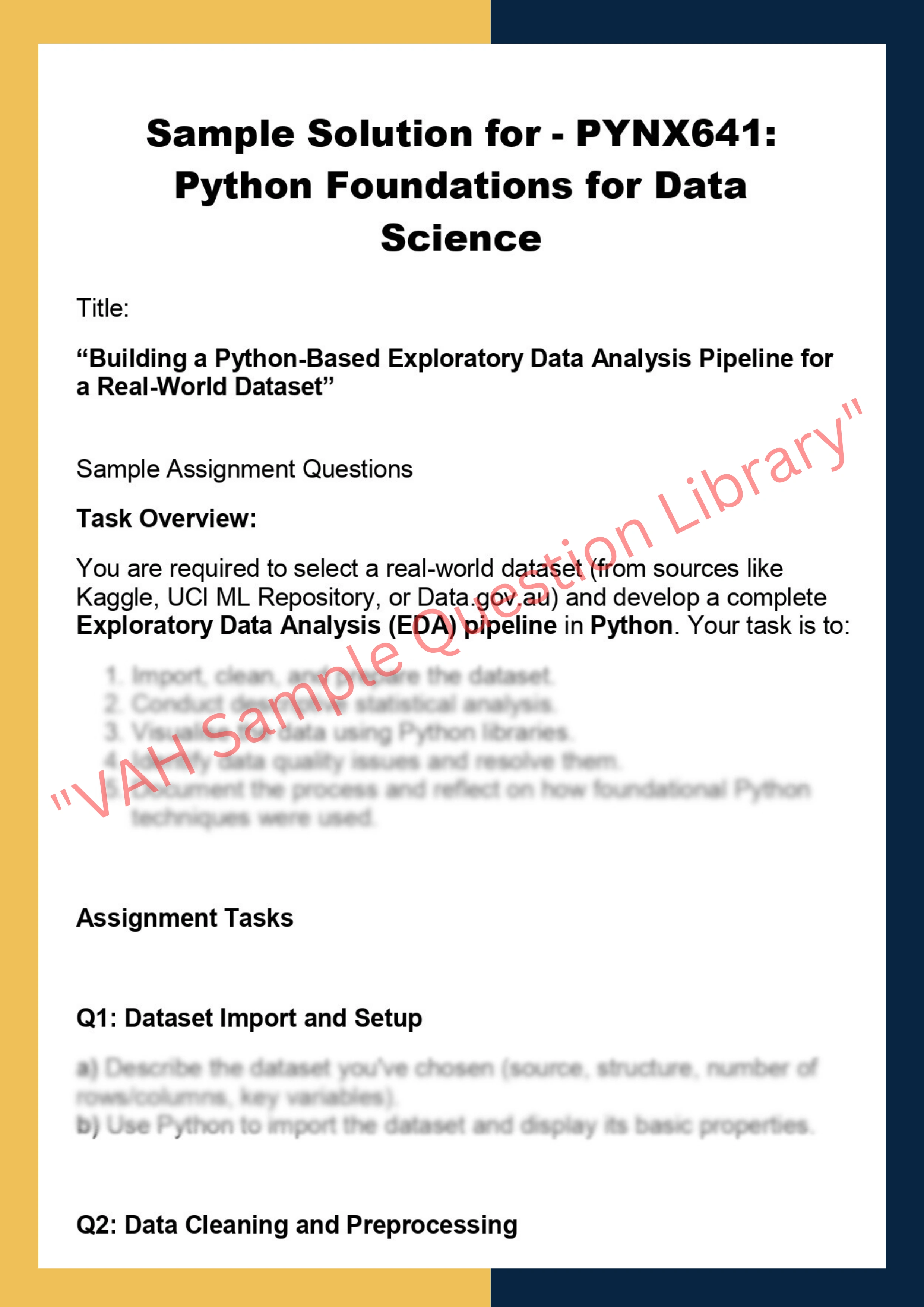 PYNX641: Python Foundations for Data  Science 0