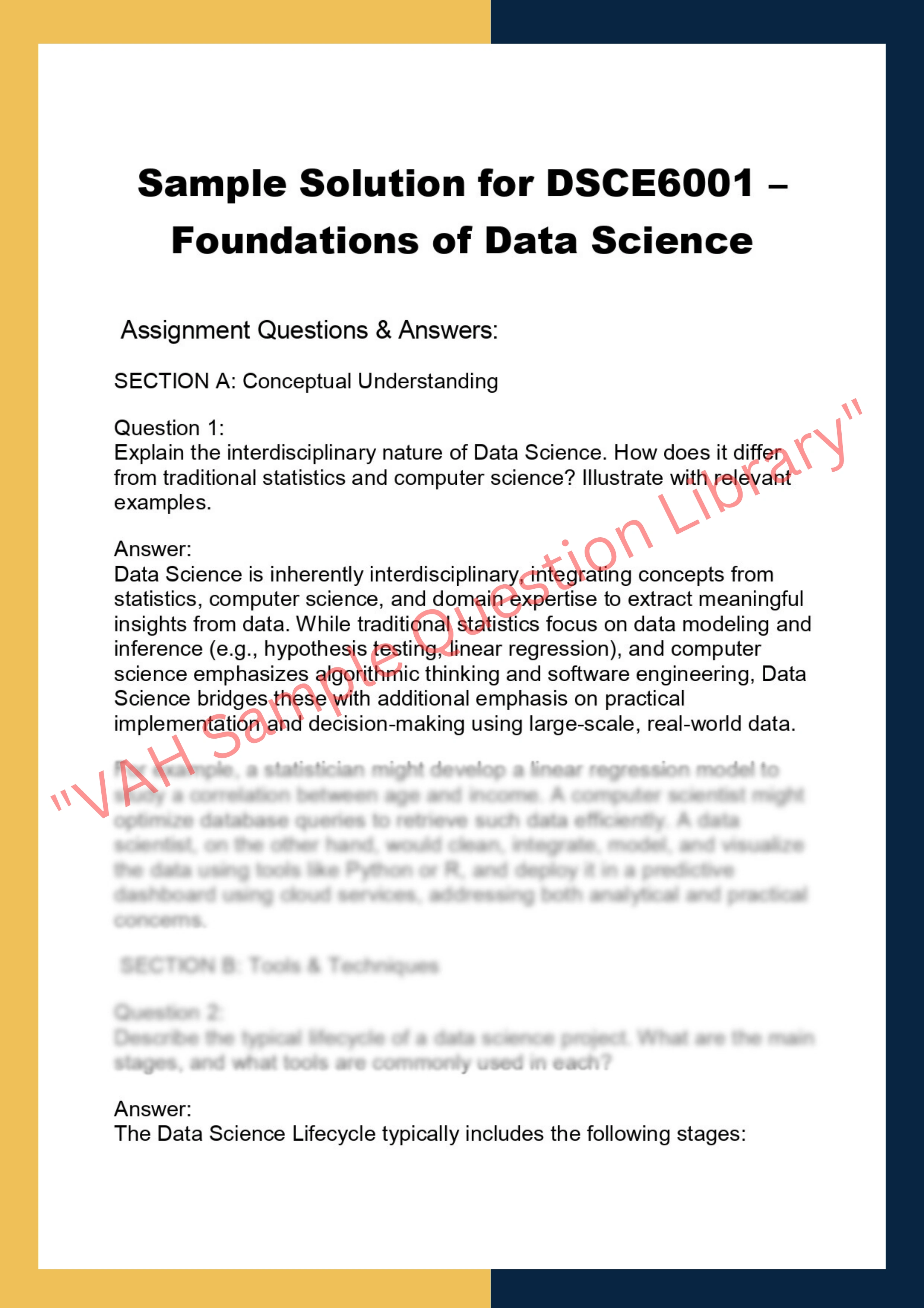 DSCE6001 – Foundations of Data Science 0