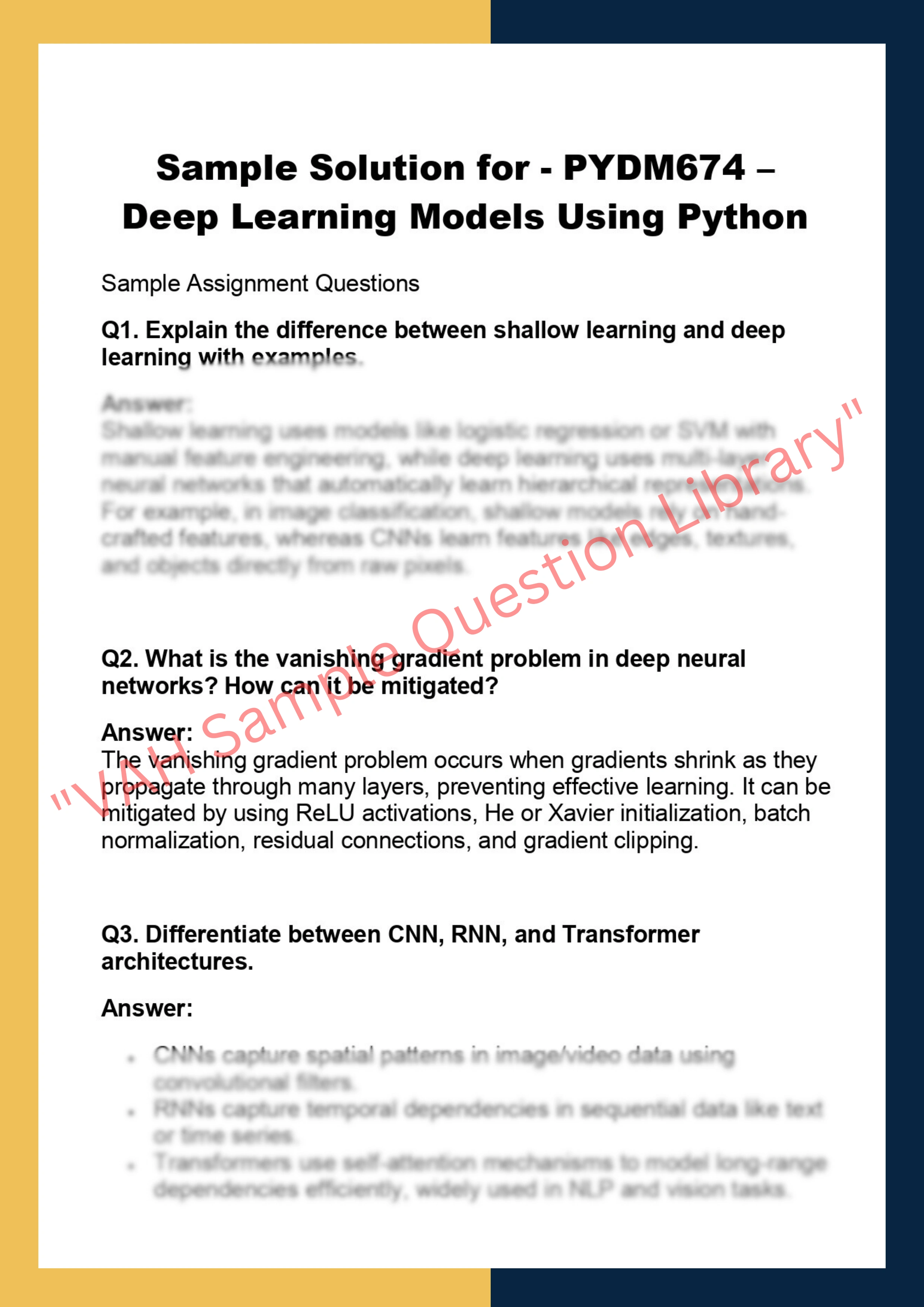PYDM674 – Deep Learning Models Using Python 0
