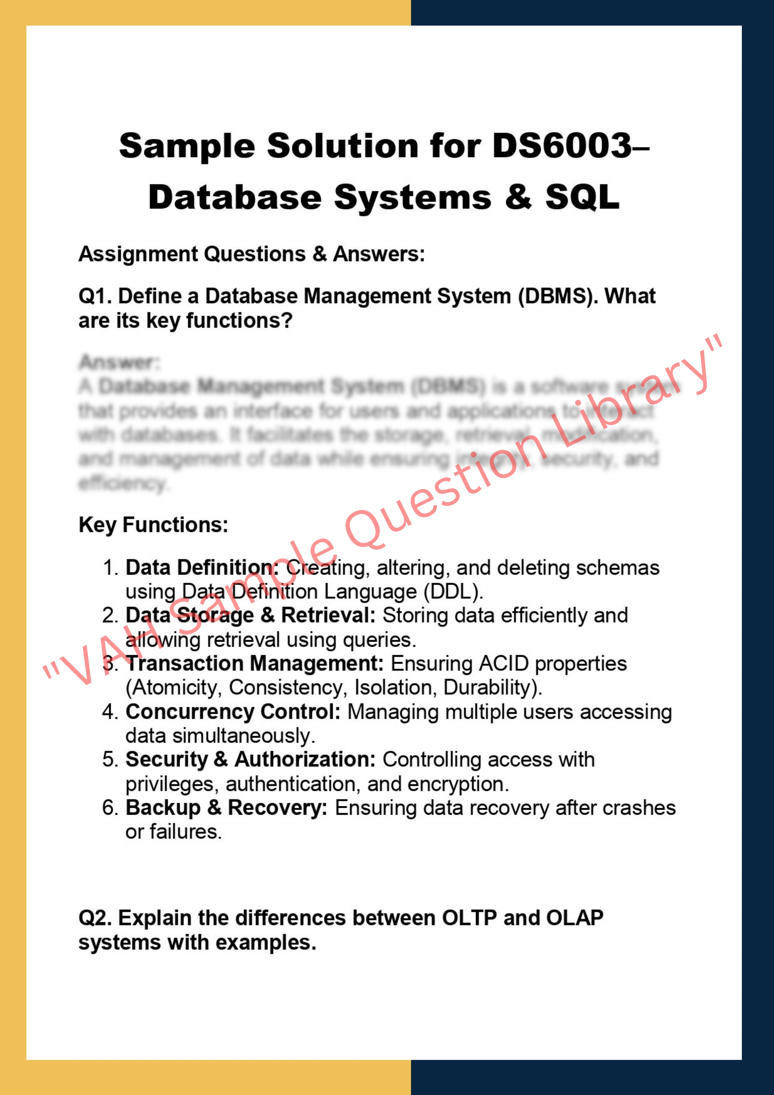 DS6003– Database Systems & SQL 0