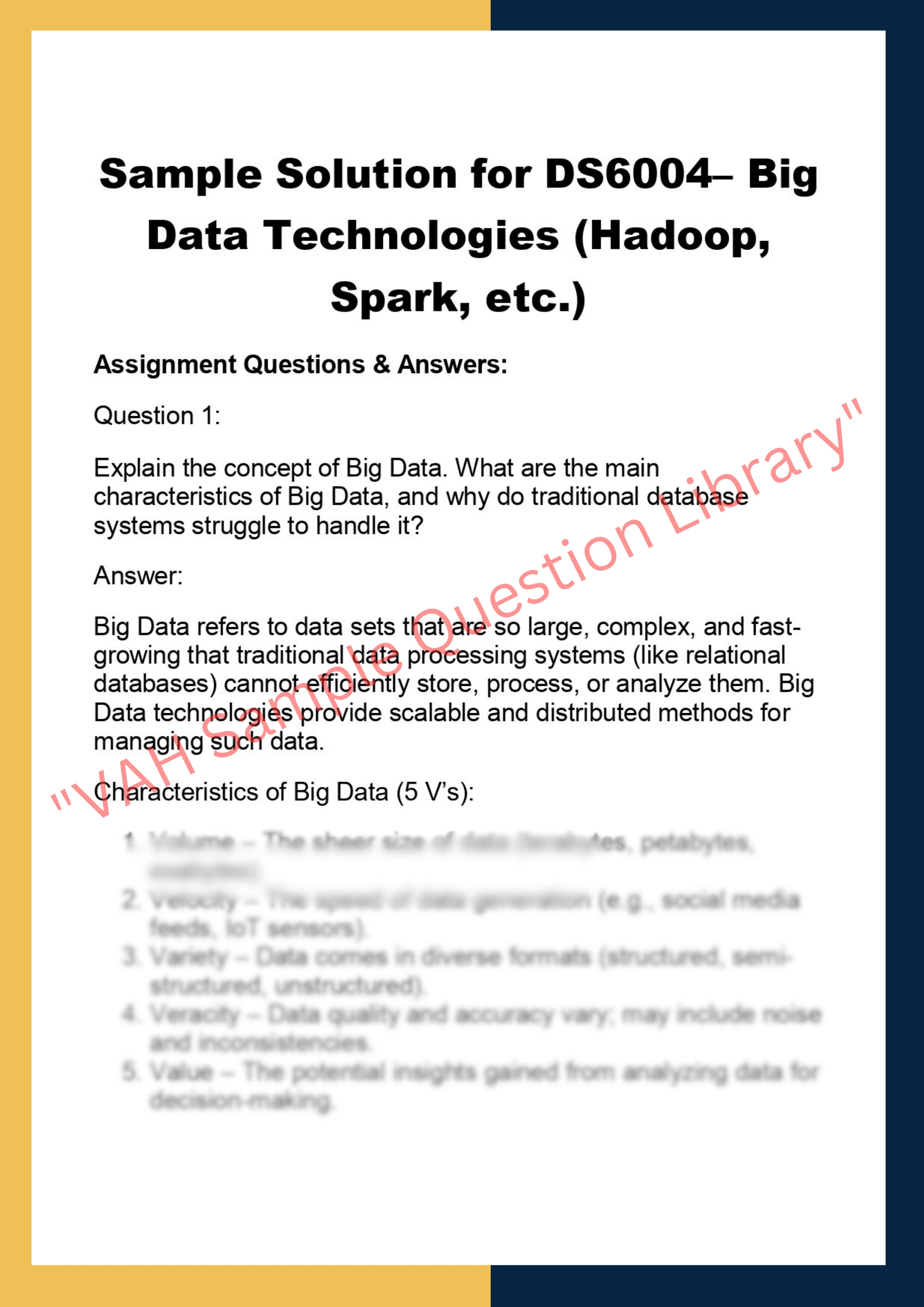 DS6004– Big Data Technologies (Hadoop,  Spark, etc.) 0