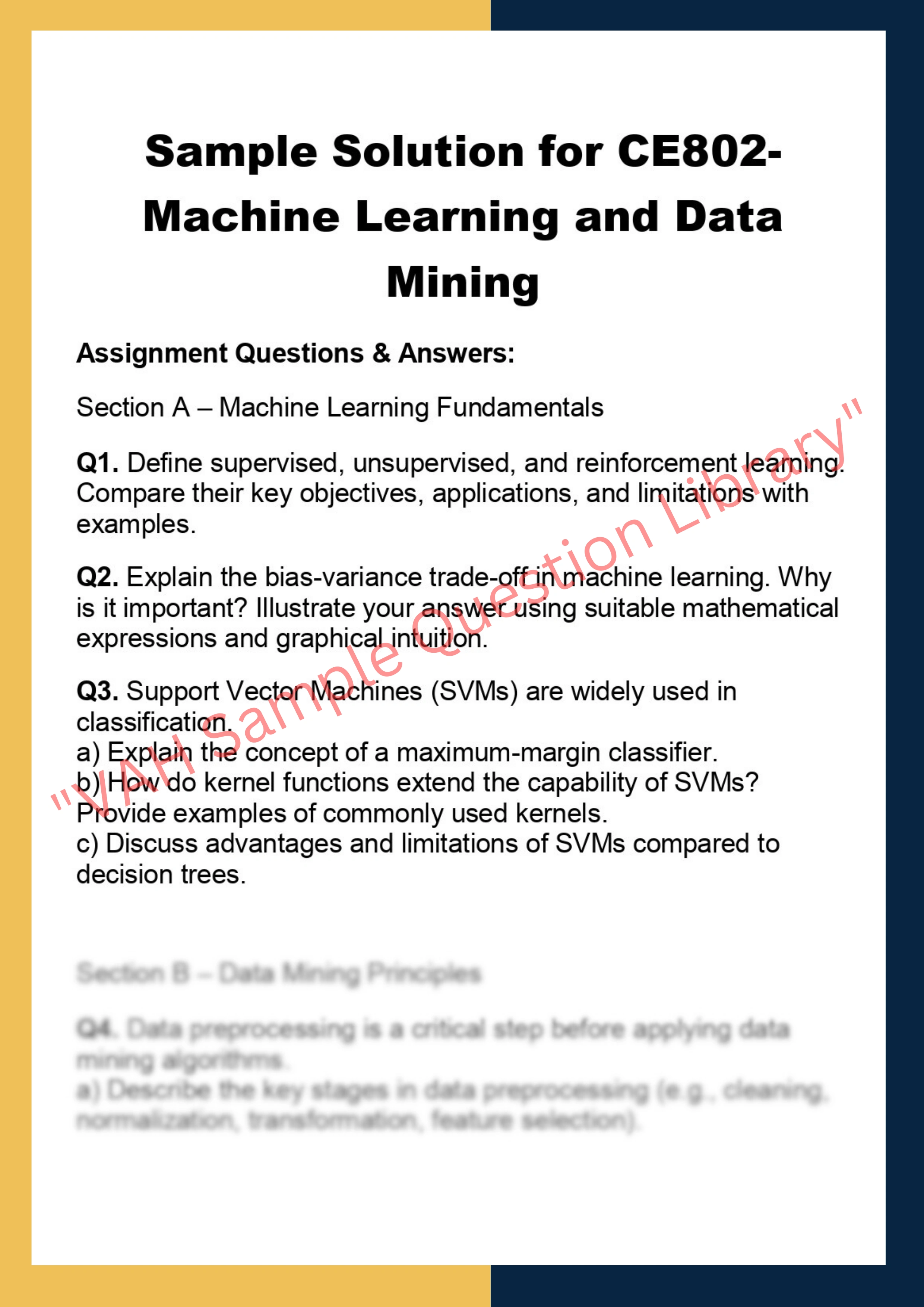 Machine Learning and Data  Mining 0