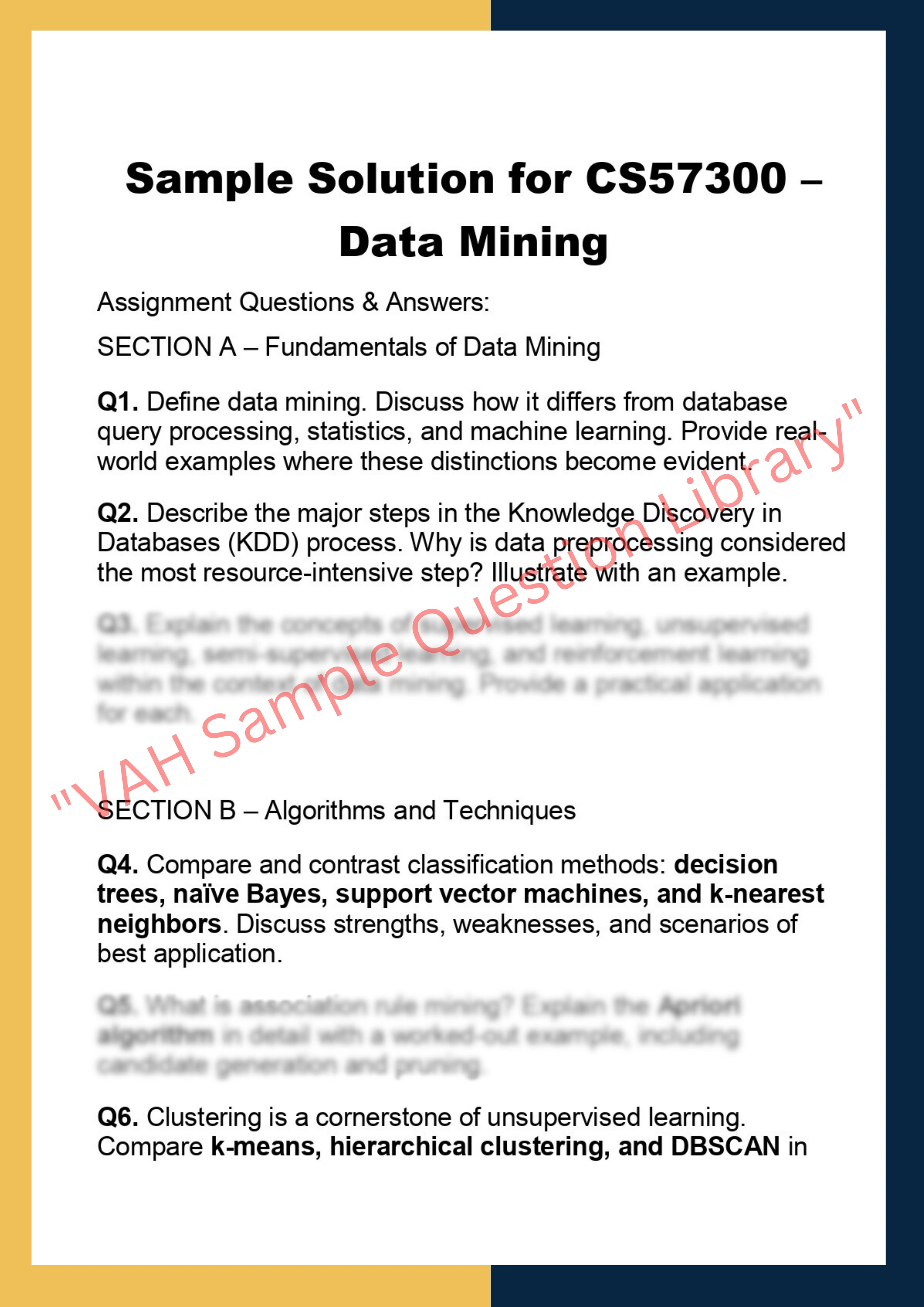 CS57300 –  Data Mining 0