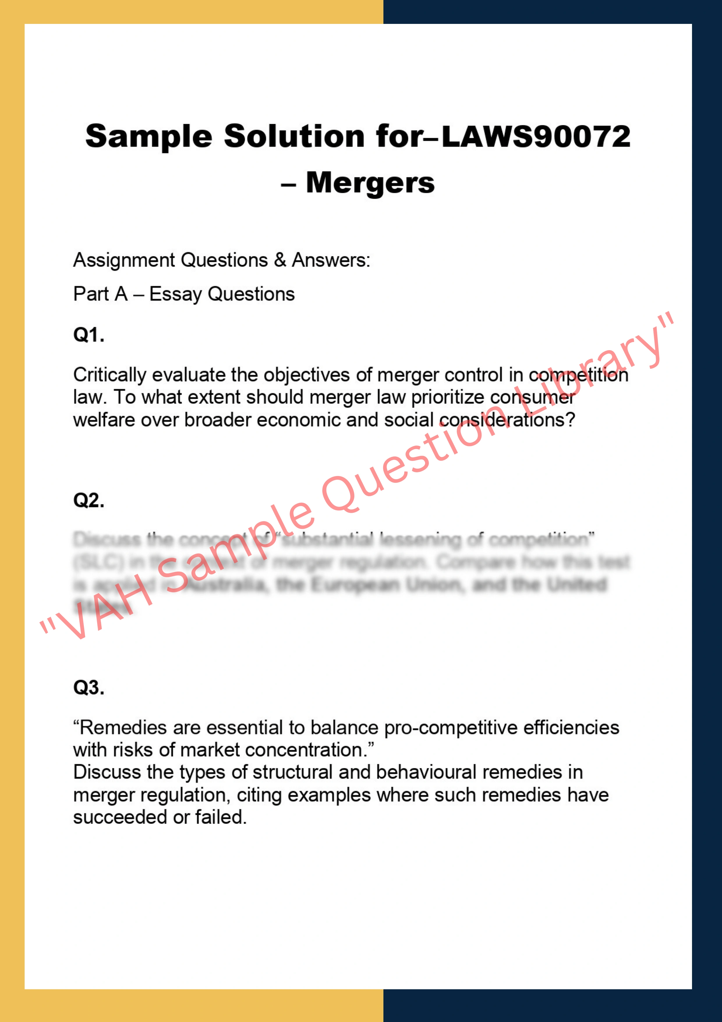 LAWS90072  – Mergers 0