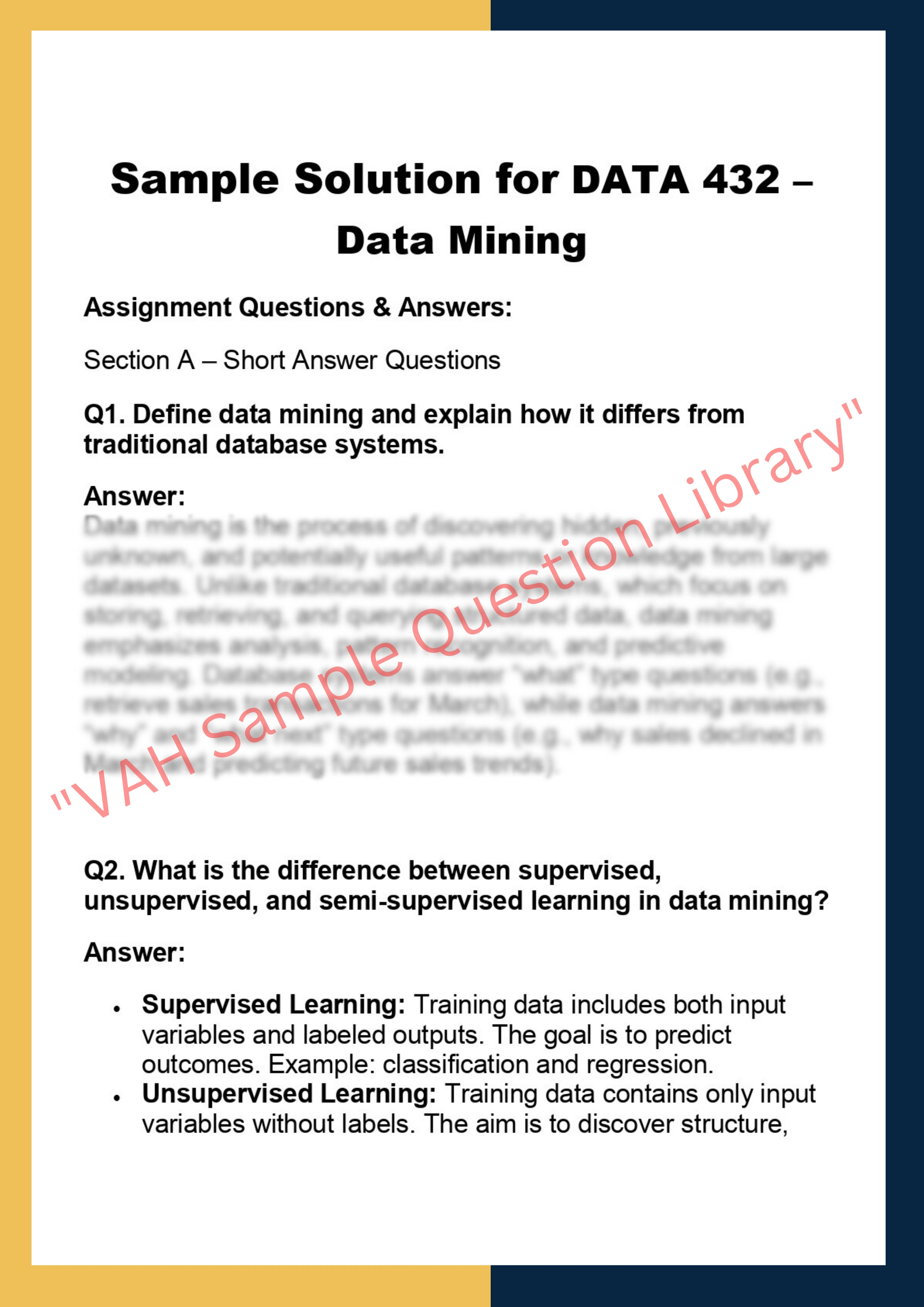 DATA 432 –  Data Mining 0