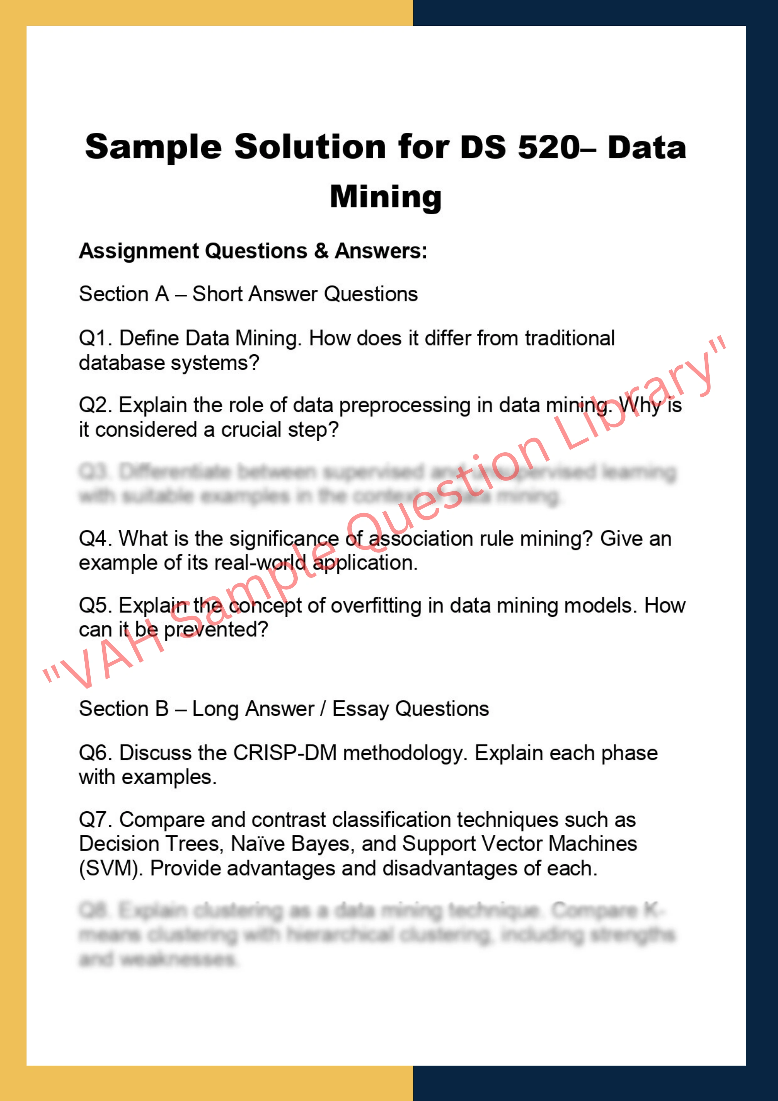 DS 520– Data  Mining 0