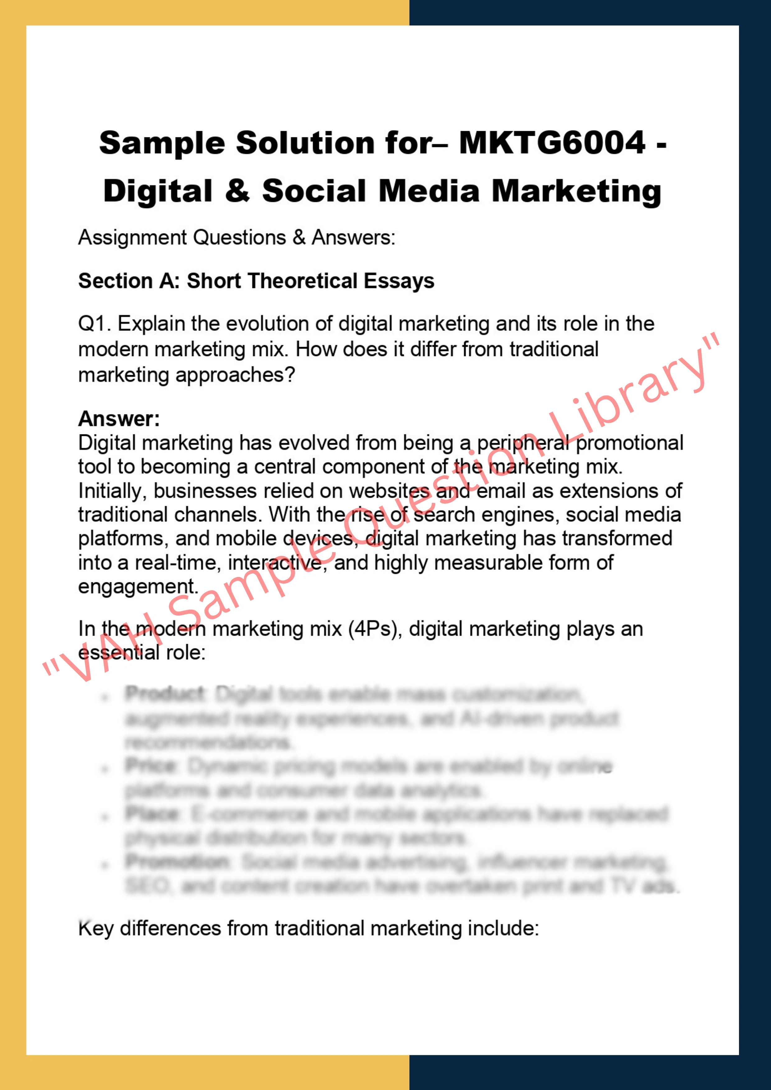 MKTG6004 - Digital & Social Media Marketing 0