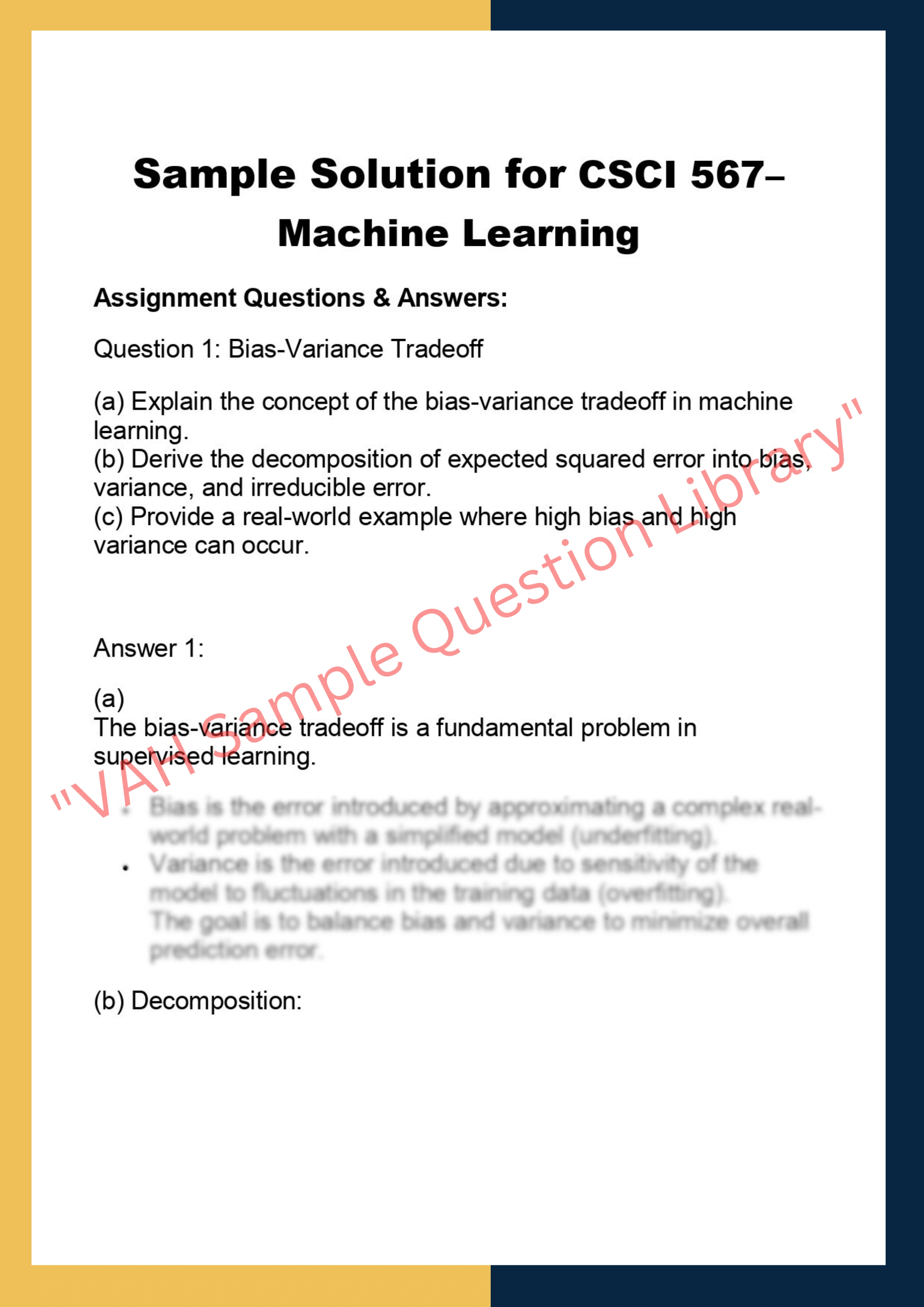 CSCI 567–  Machine Learning 0