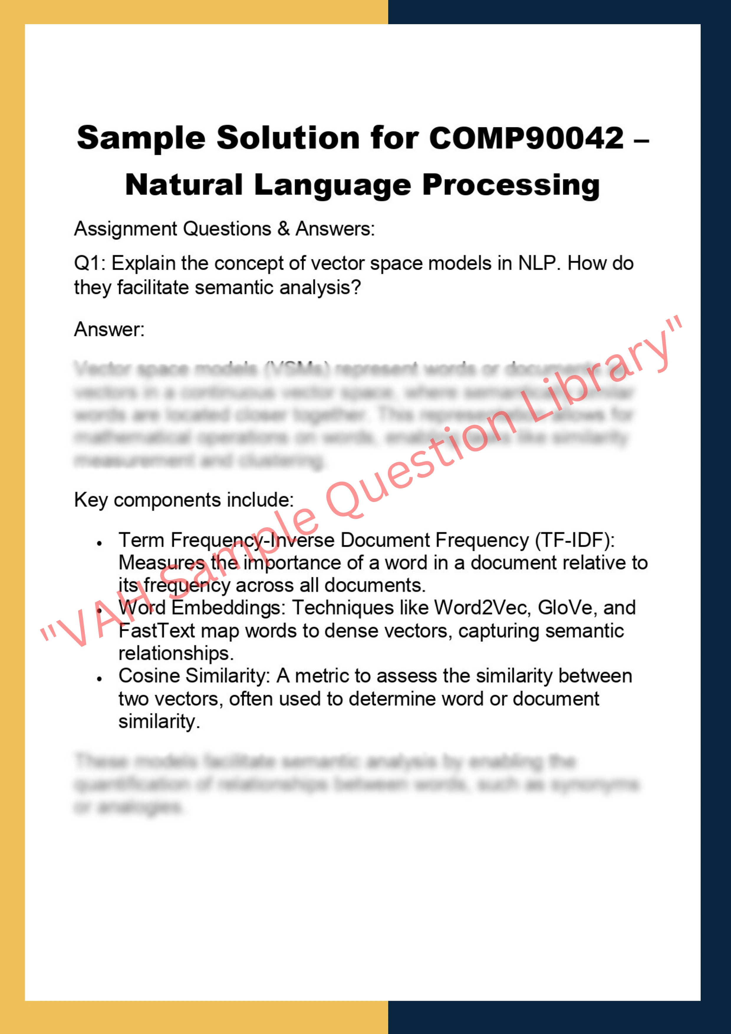 COMP90042 – Natural Language Processing 0