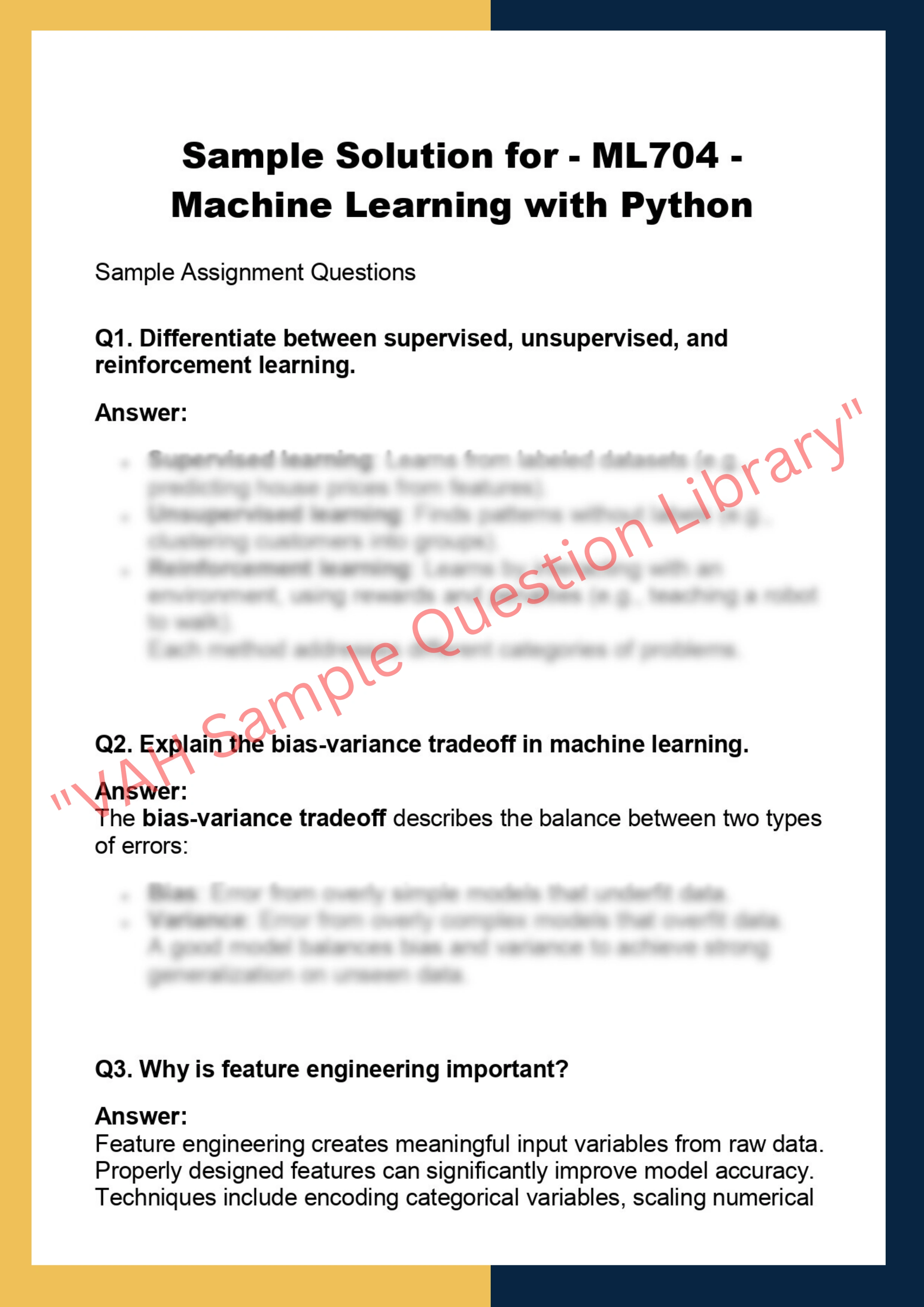 ML704 - Machine Learning with Python 0