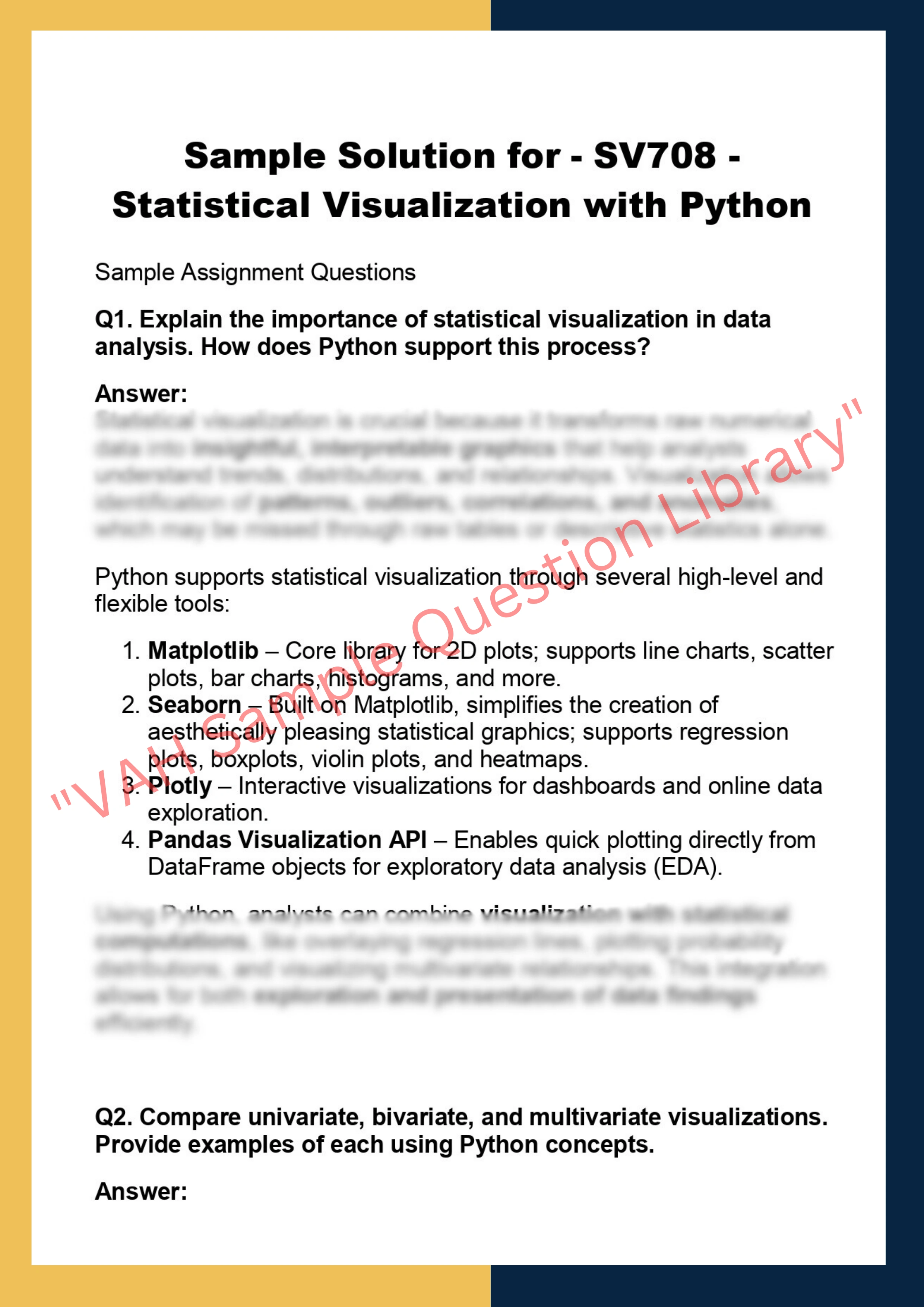 SV708 - Statistical Visualization with Python 0