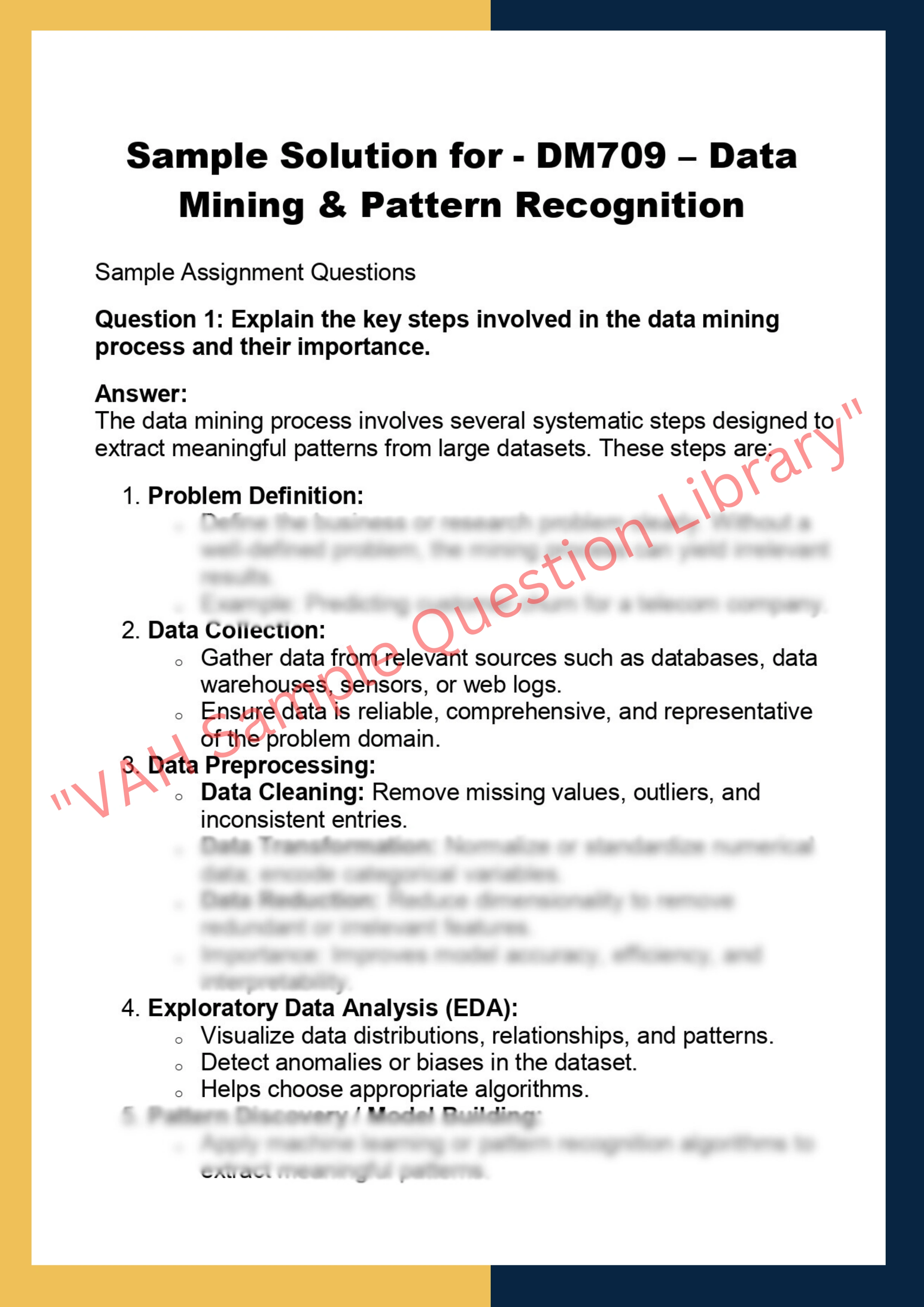 DM709 – Data Mining & Pattern Recognition 0