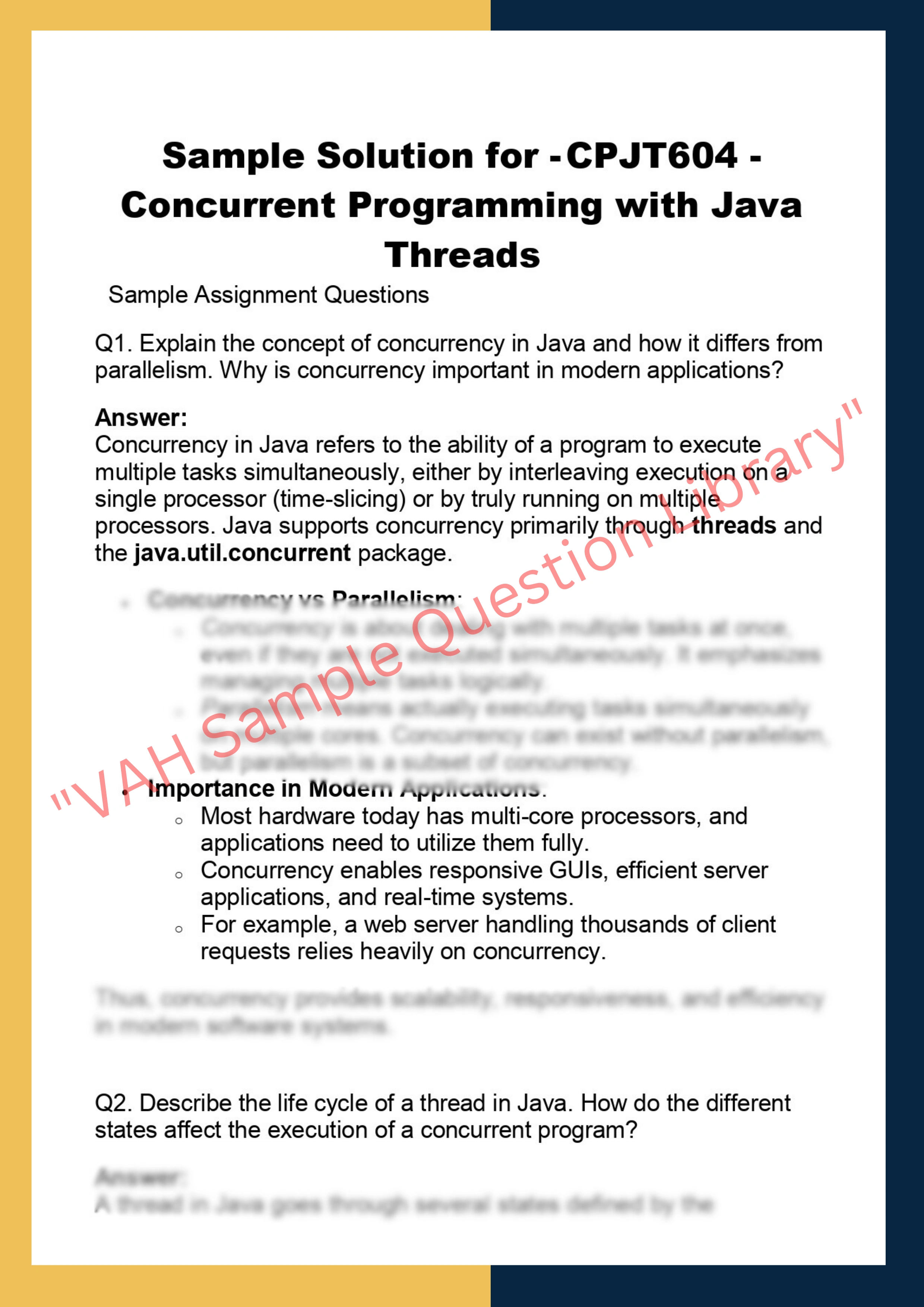 CPJT604 - Concurrent Programming with Java  Threads 0