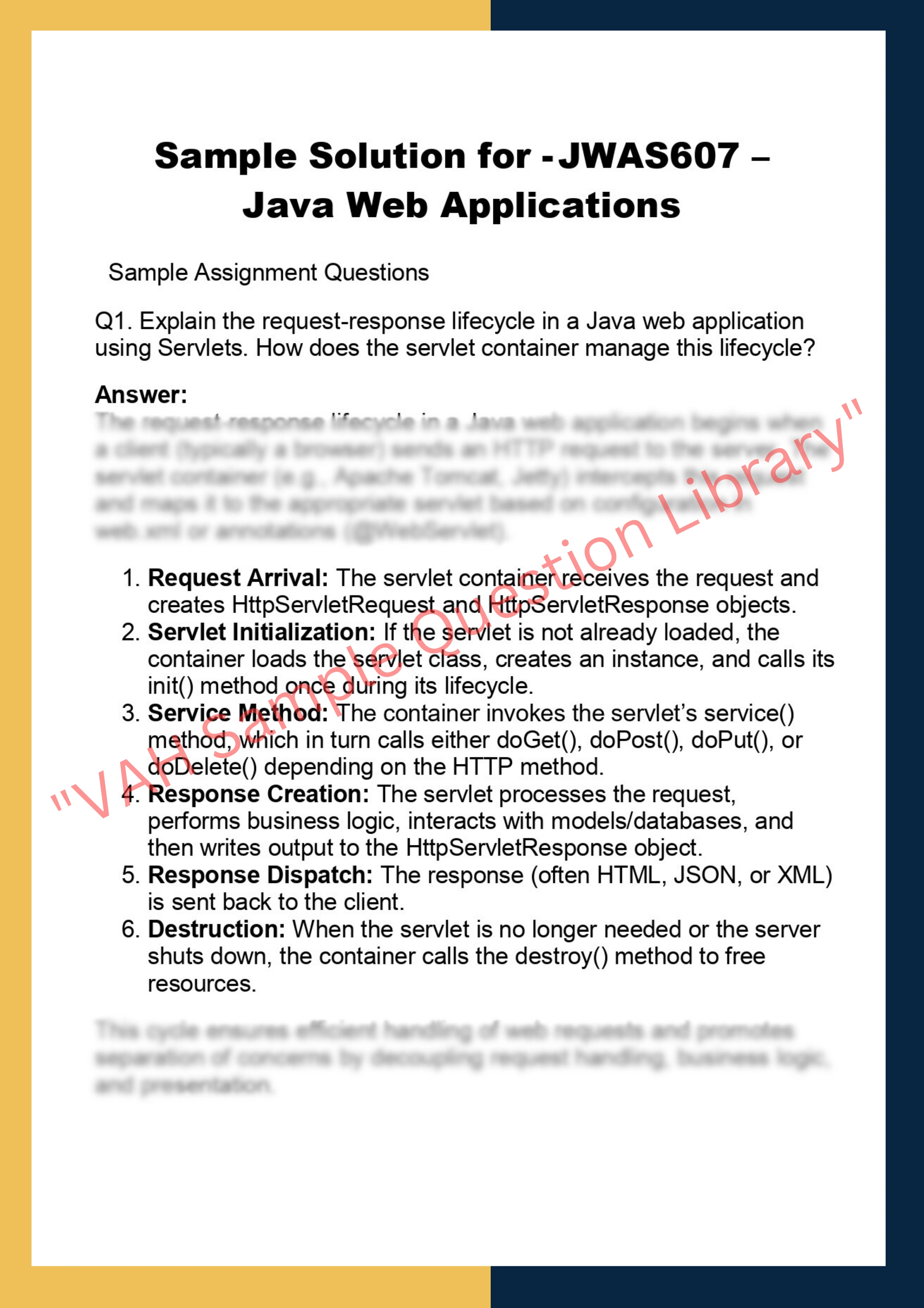JWAS607 –  Java Web Applications 0