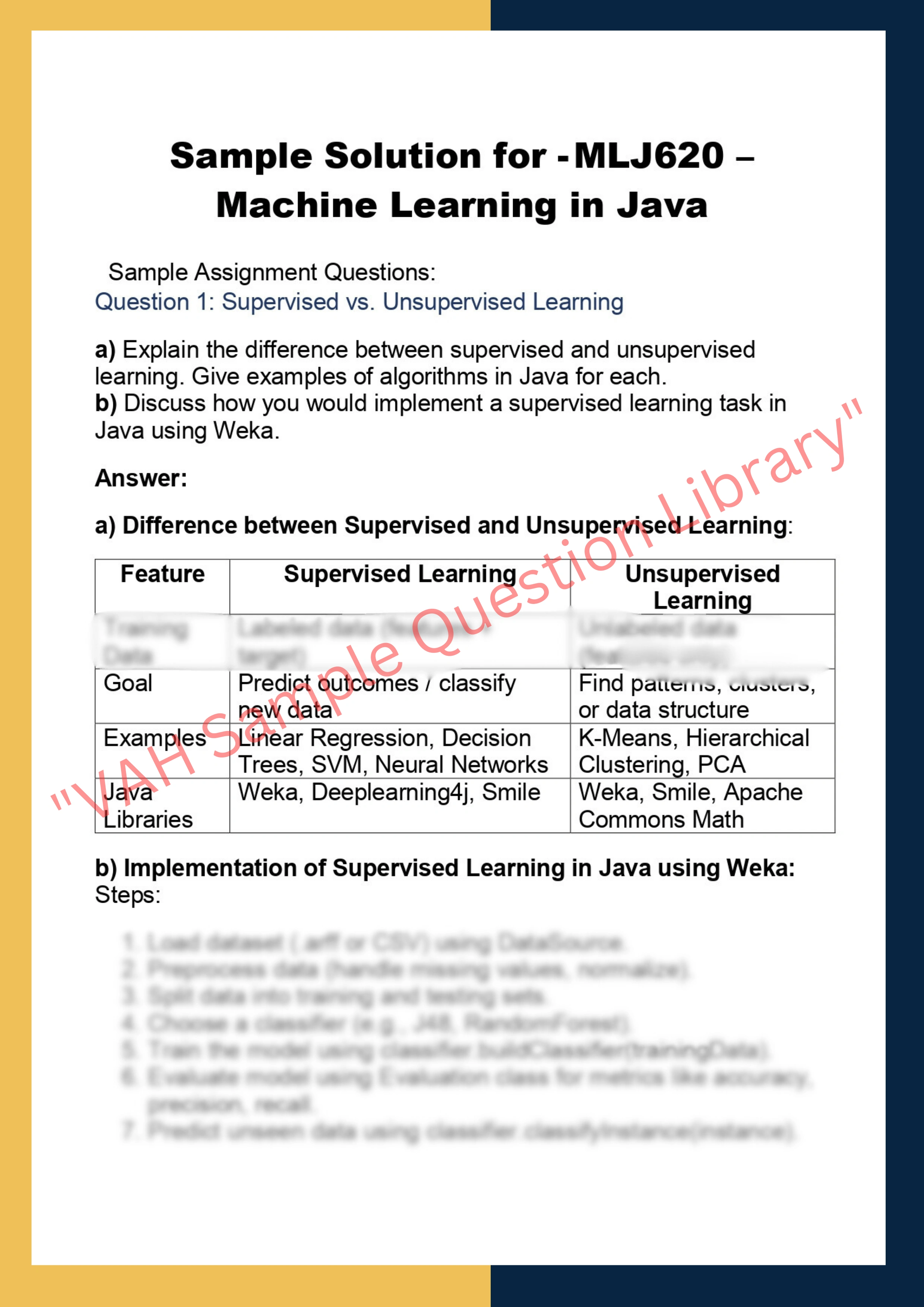 MLJ620 – Machine Learning in Java 0