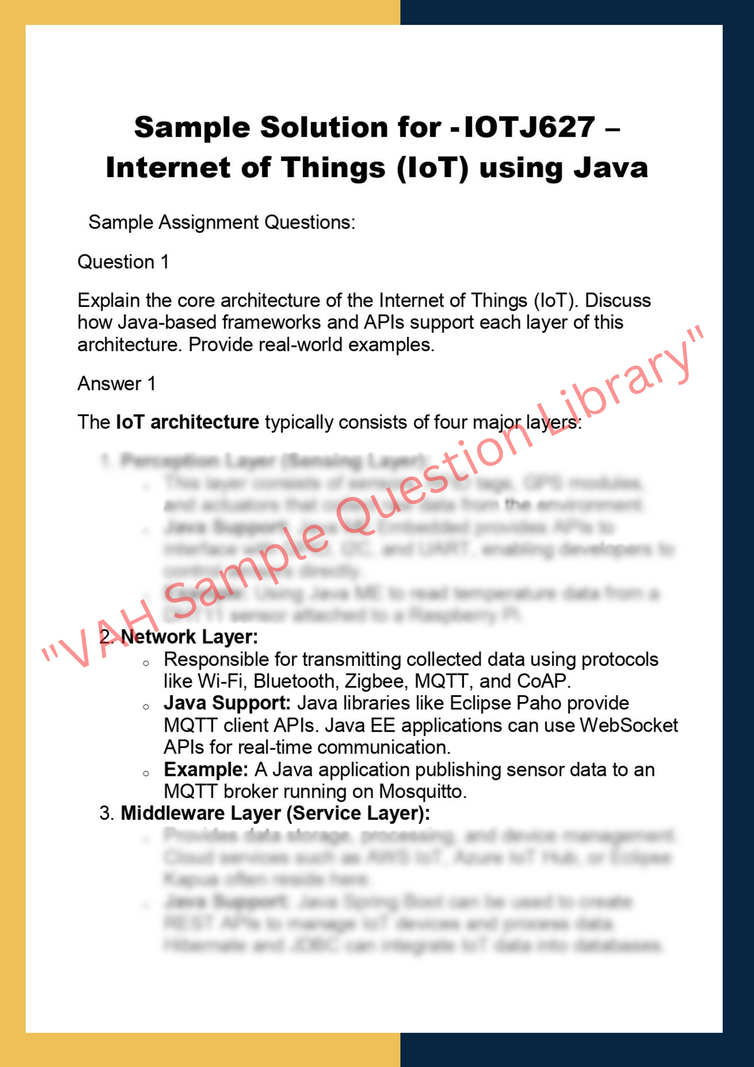 IOTJ627 – Internet of Things (IoT) using Java 0