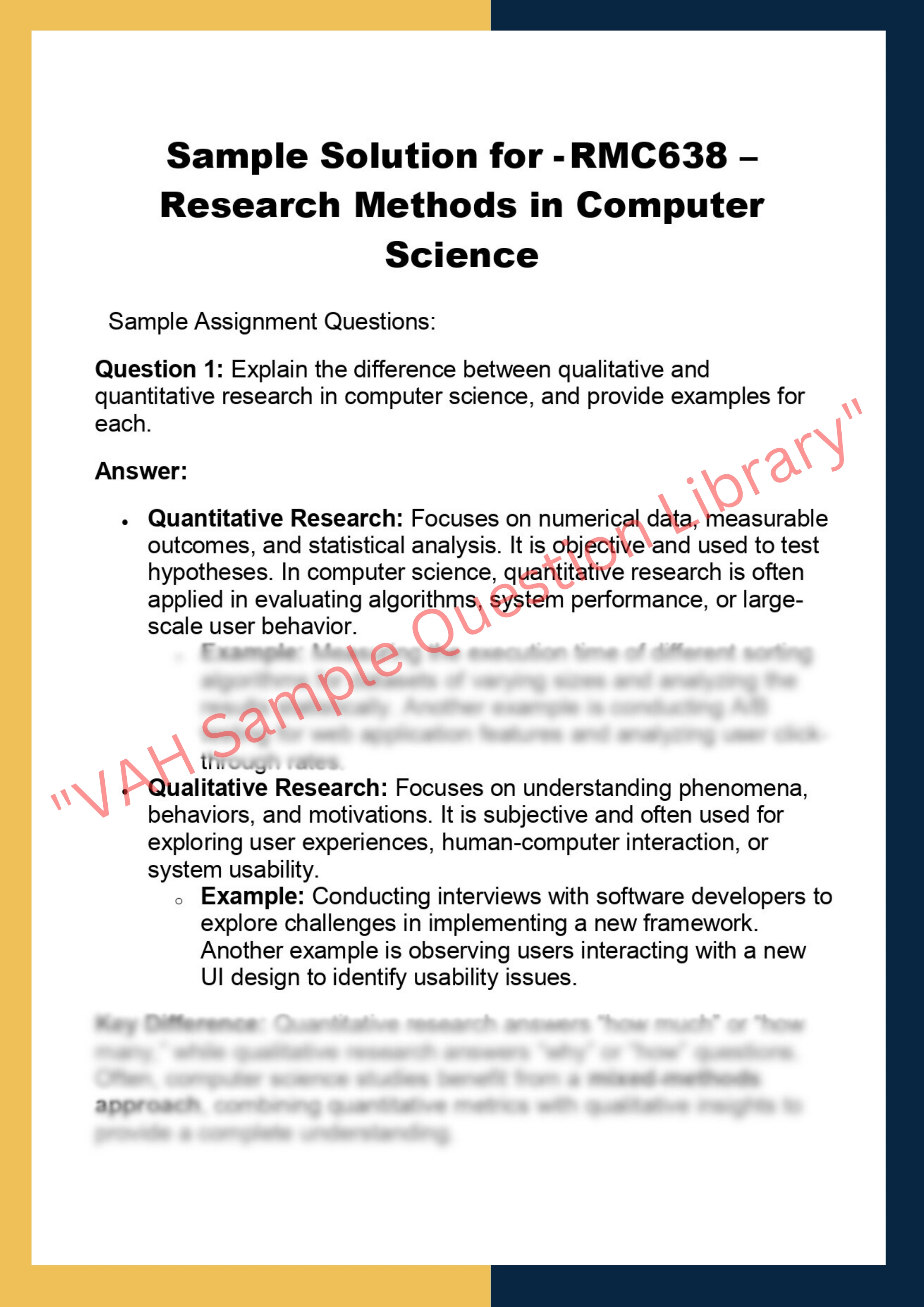 RMC638 – Research Methods in Computer  Science 0