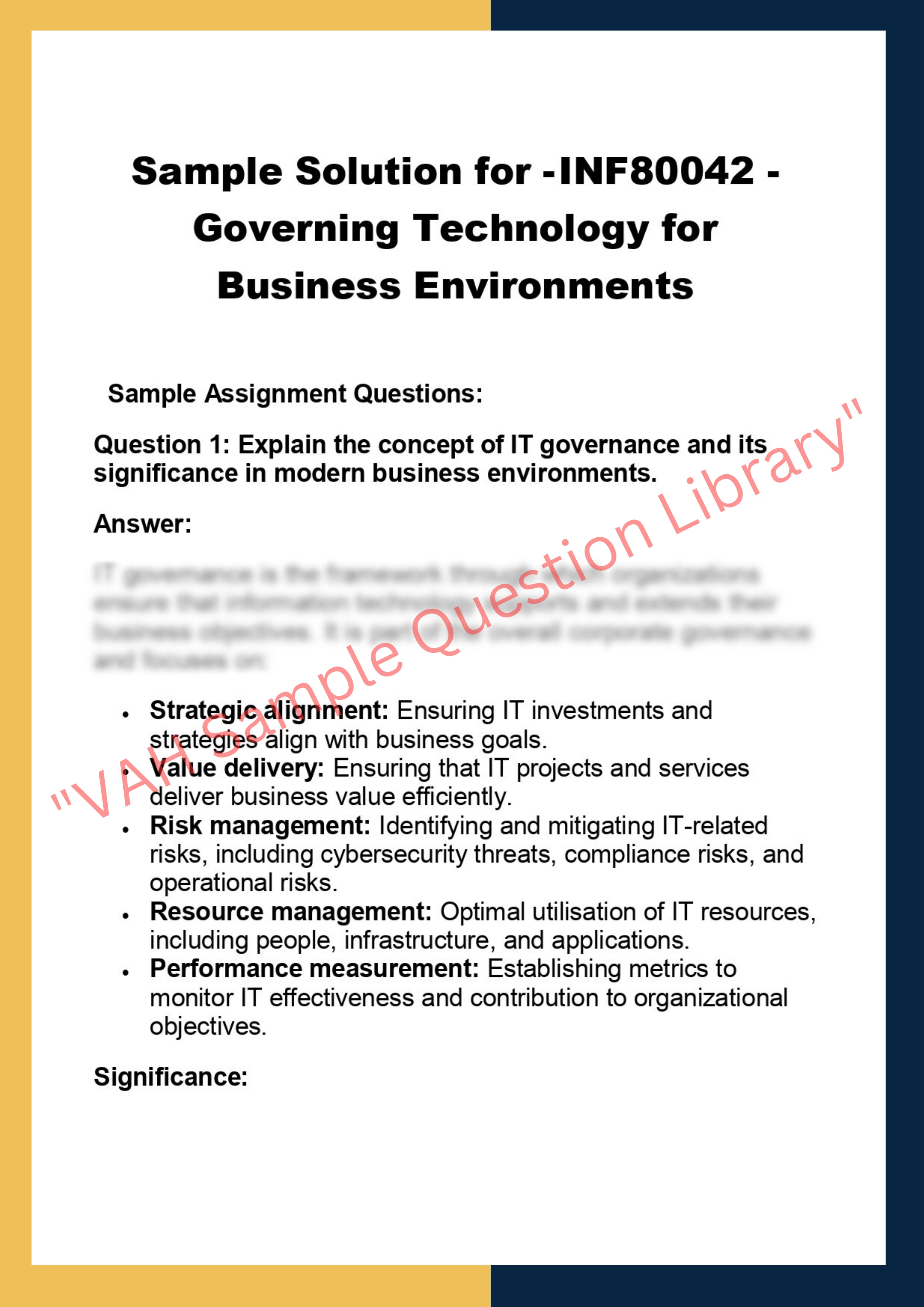 INF80042 - Governing Technology for Business Environments 0