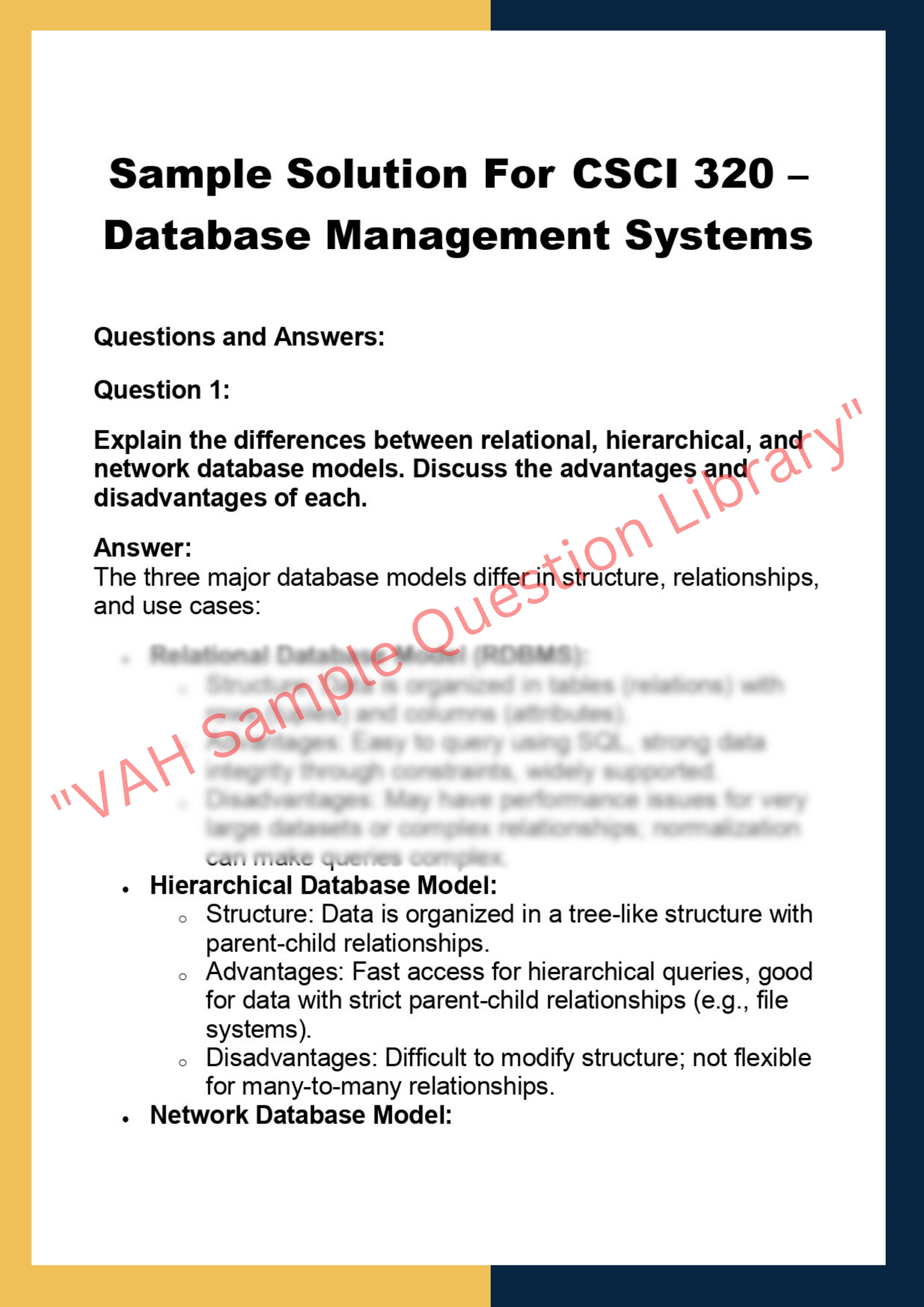 CSCI 320 – Database Management Systems 0