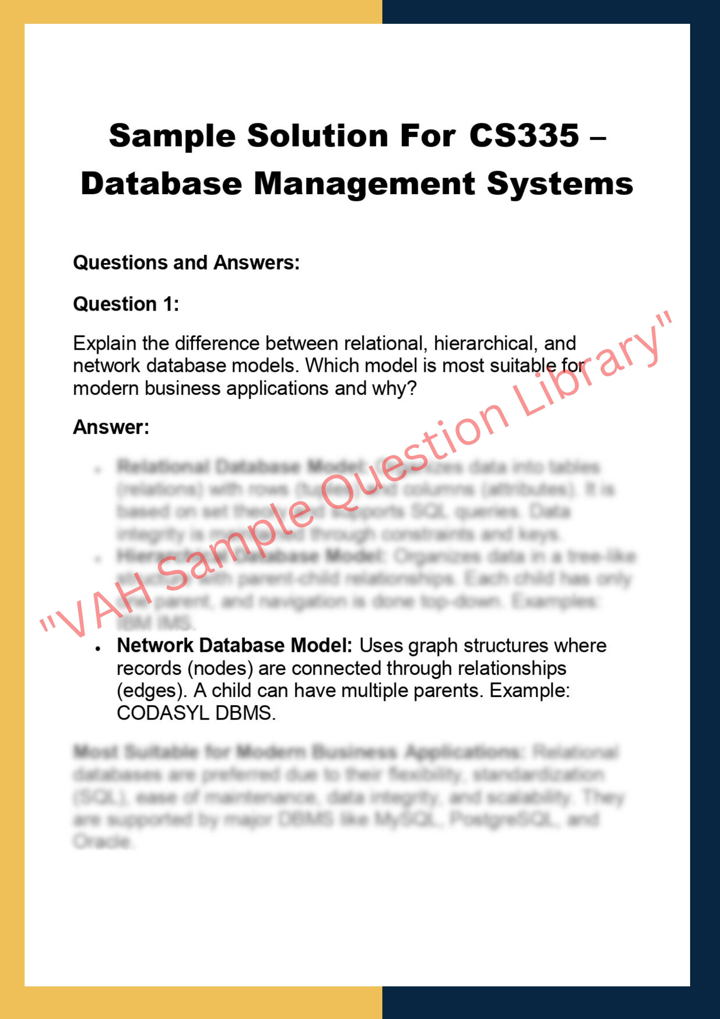 CS335 – Database Management Systems 0