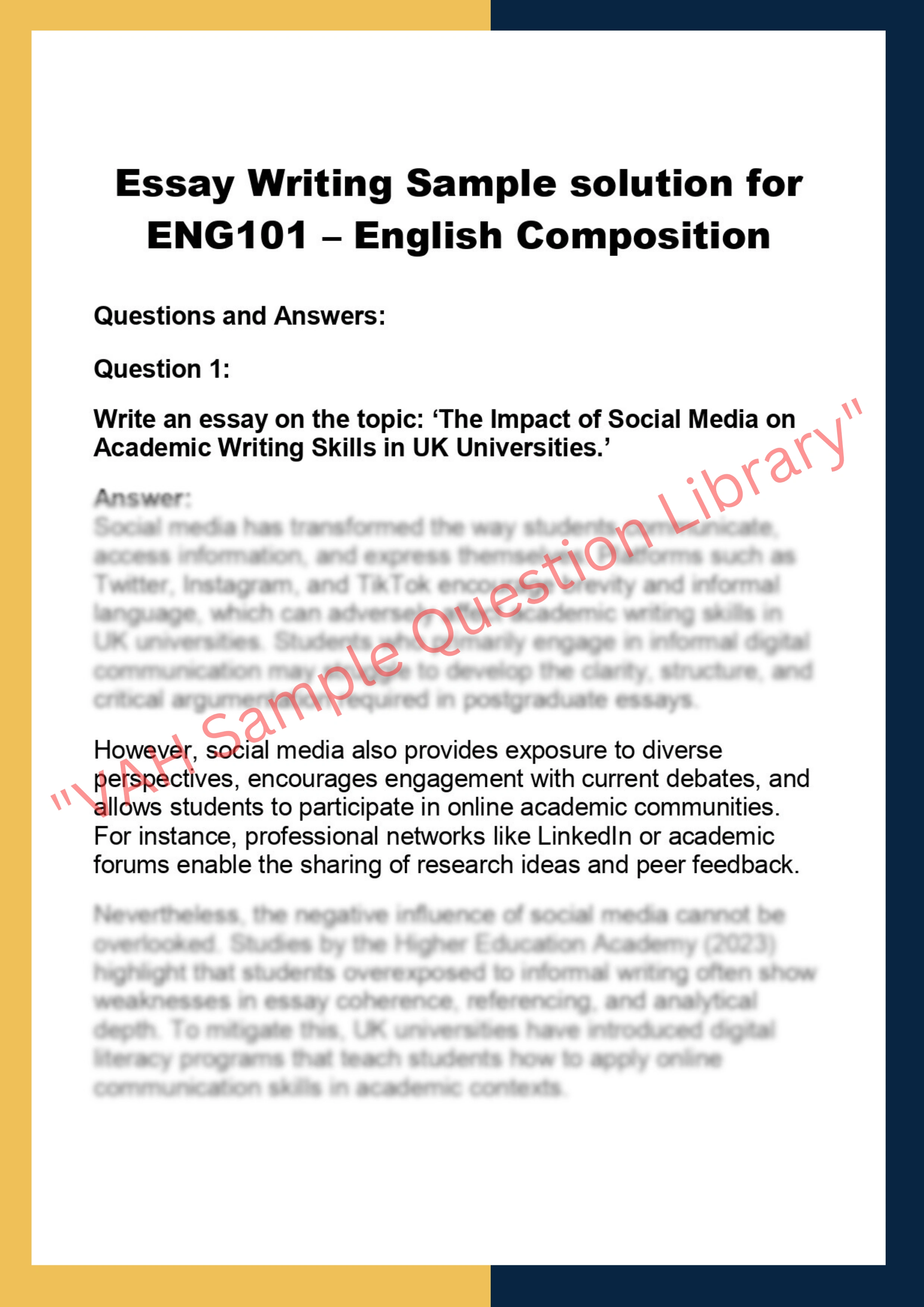 ENG101 – English Composition 0