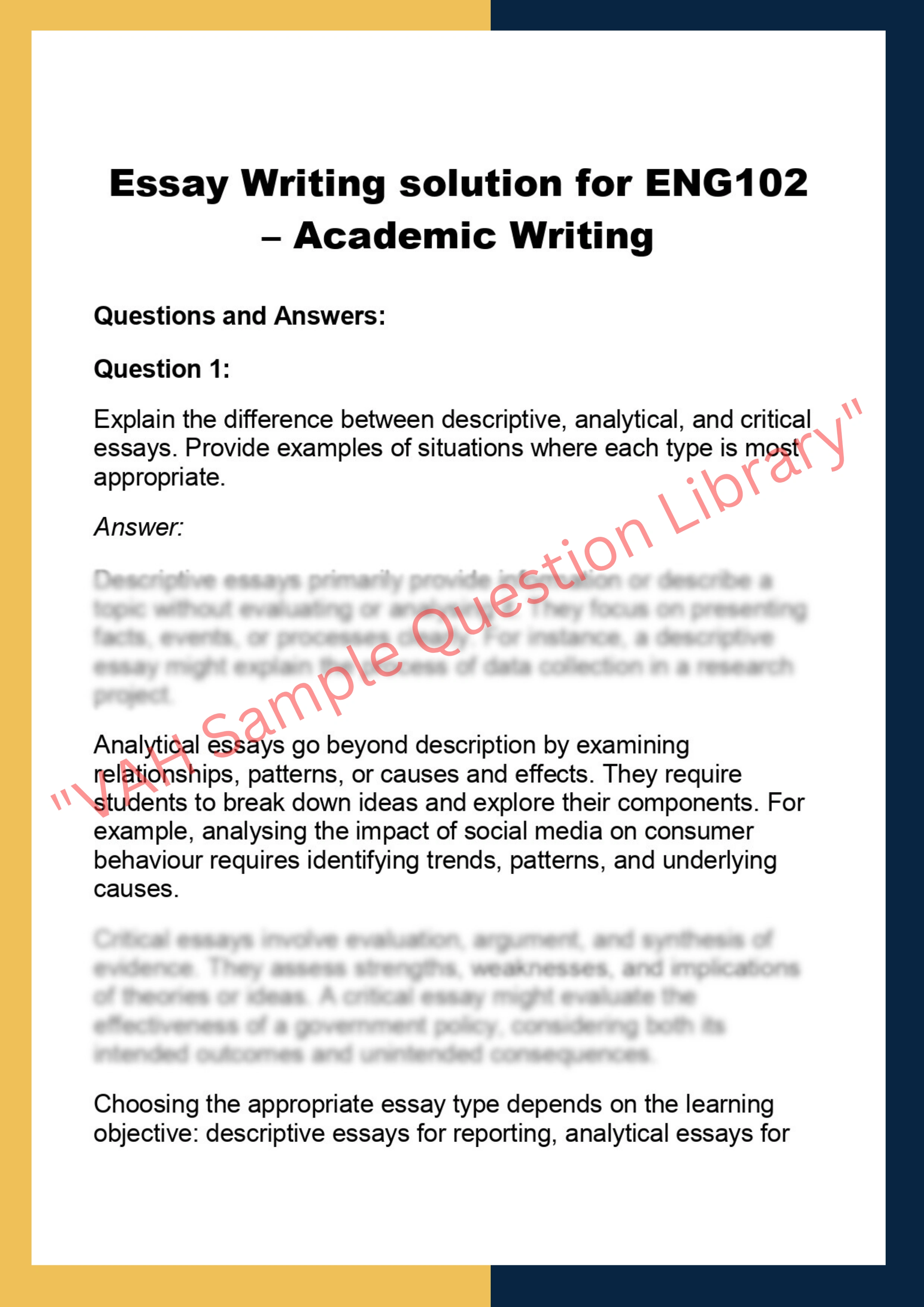 ENG102  – Academic Writing 0