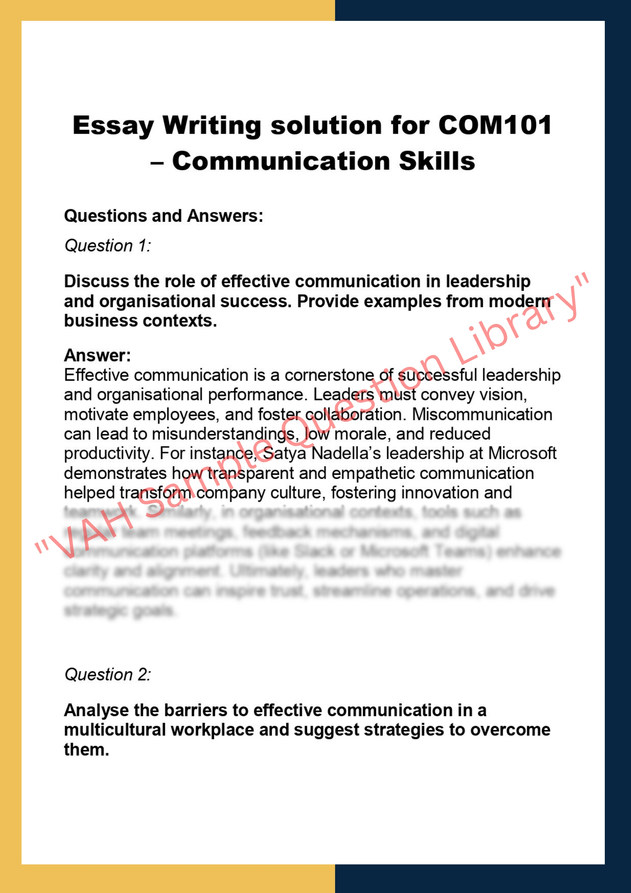 COM101  – Communication Skills 0