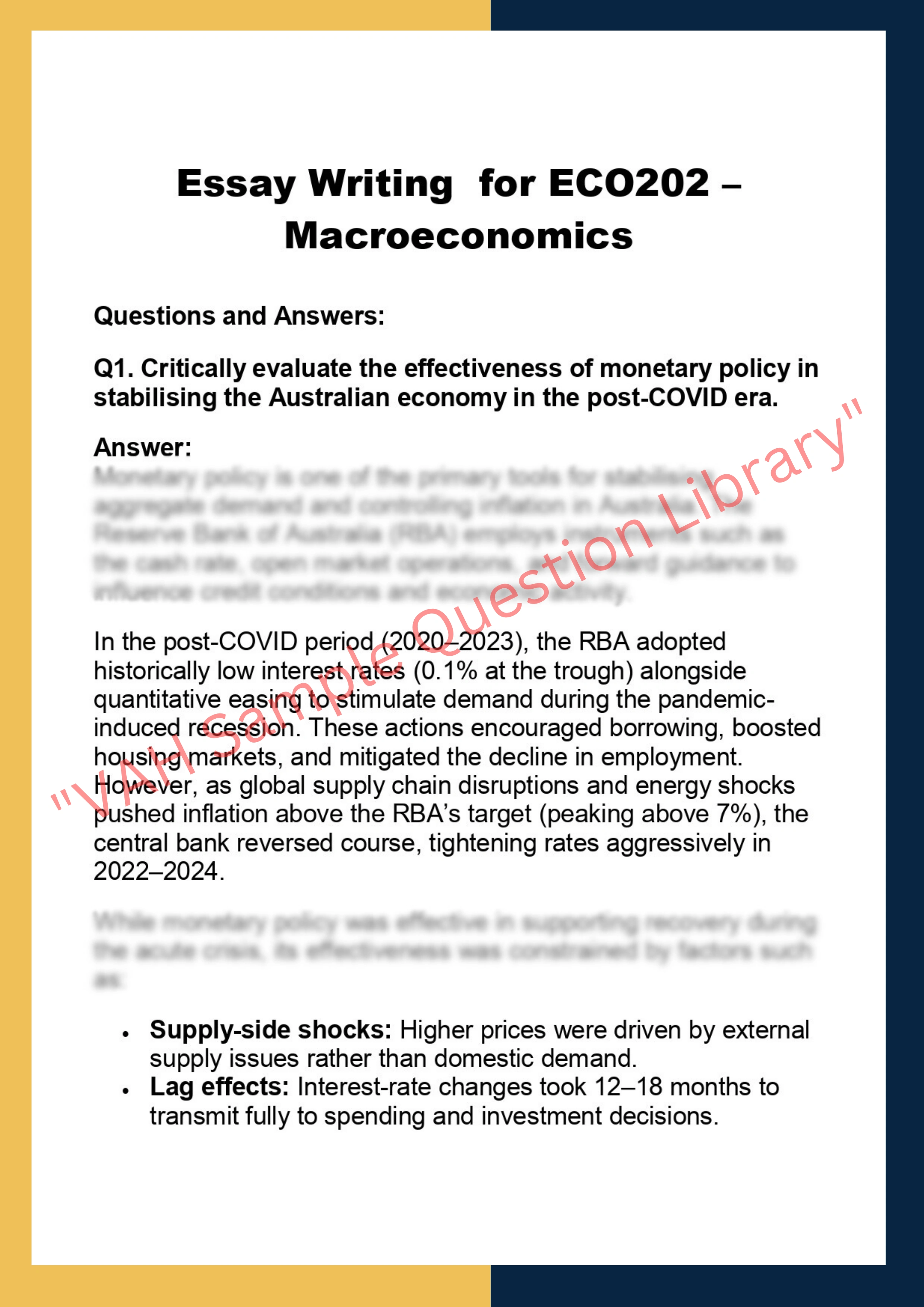 ECO202 –  Macroeconomics 0