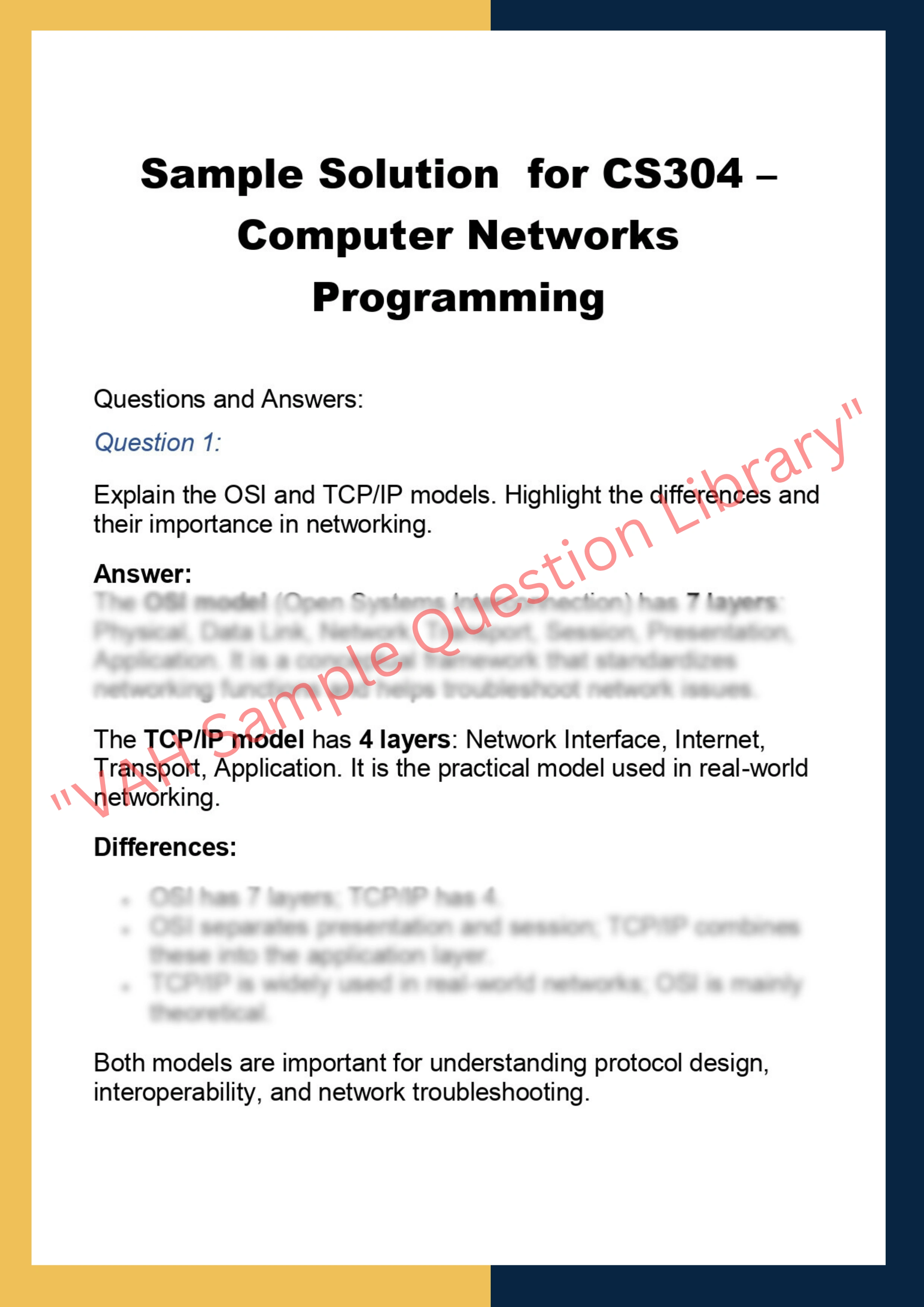 CS304 –  Computer Networks Programming 0