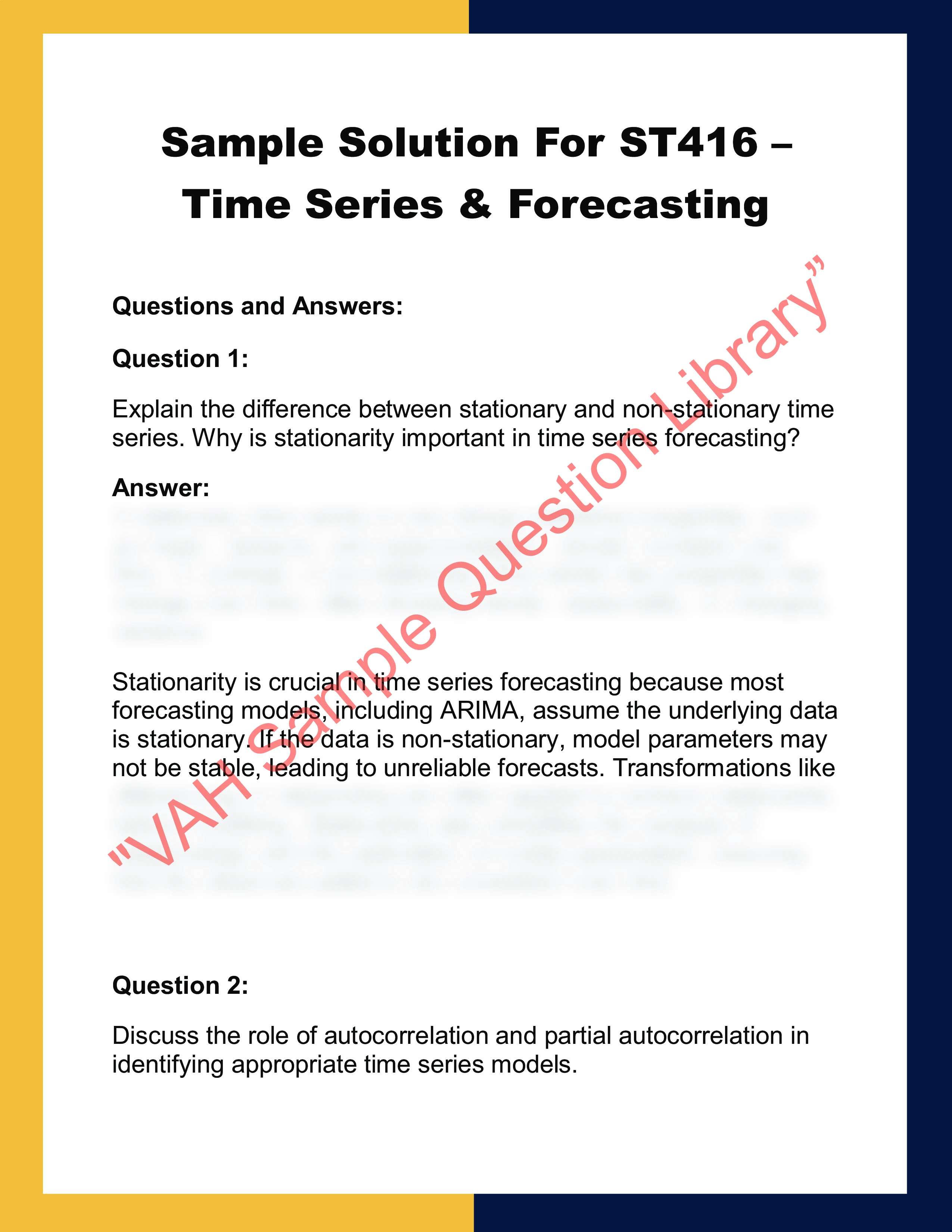 ST416 – Time Series & Forecasting 0