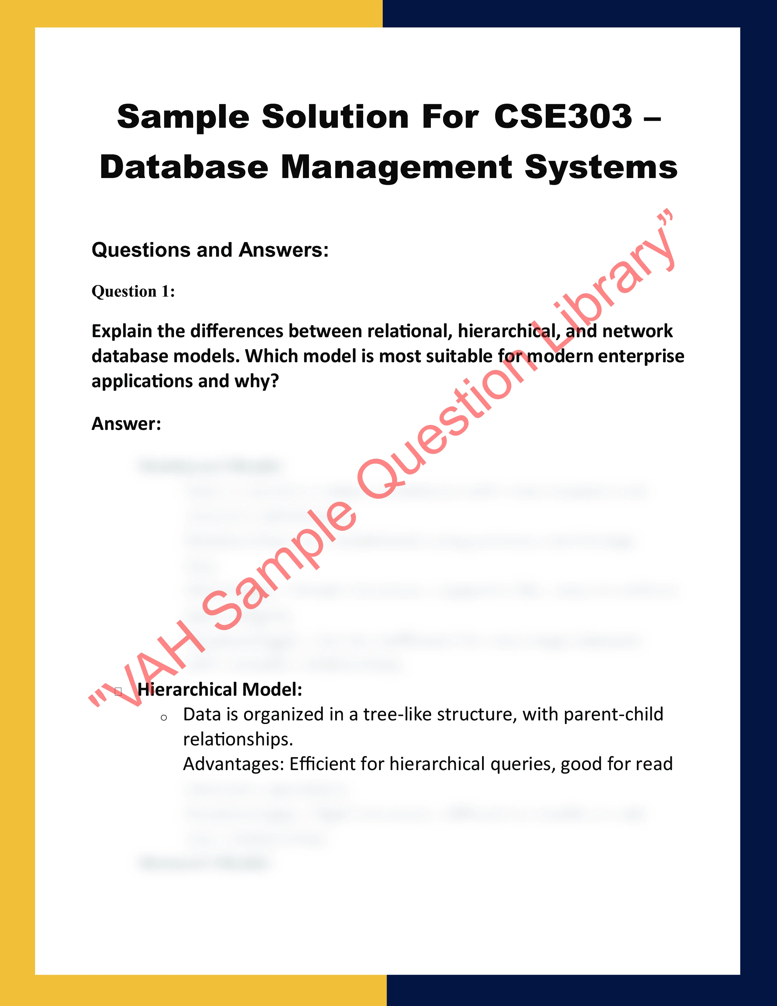 CSE303 Database Management System 0