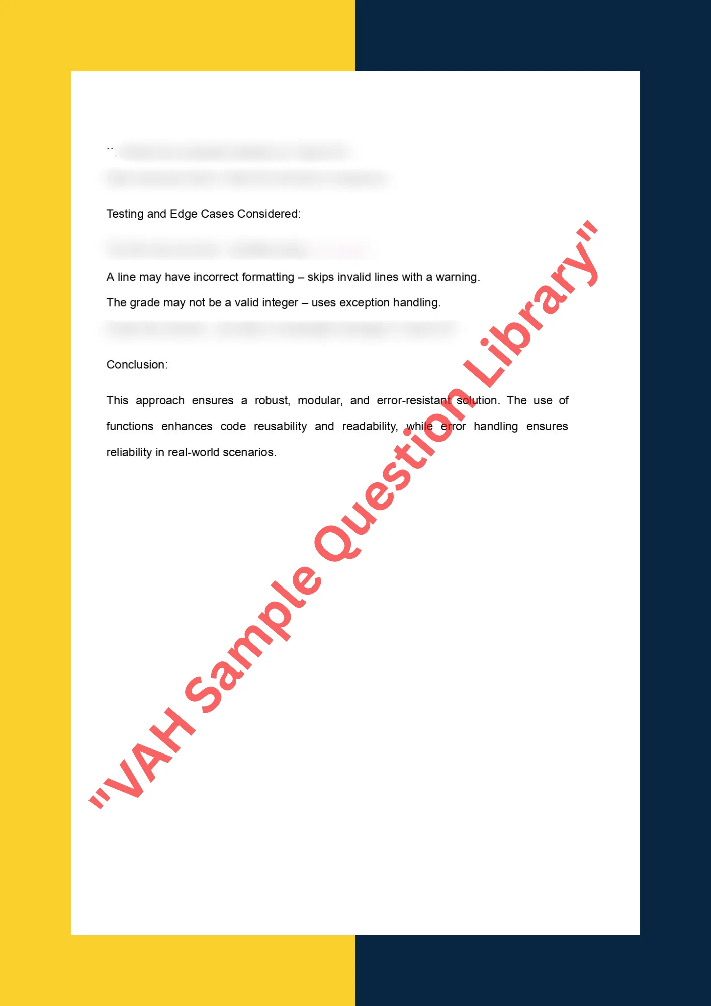 Assignment sample solution of COMP1100 - Programming as Problem Solving 4