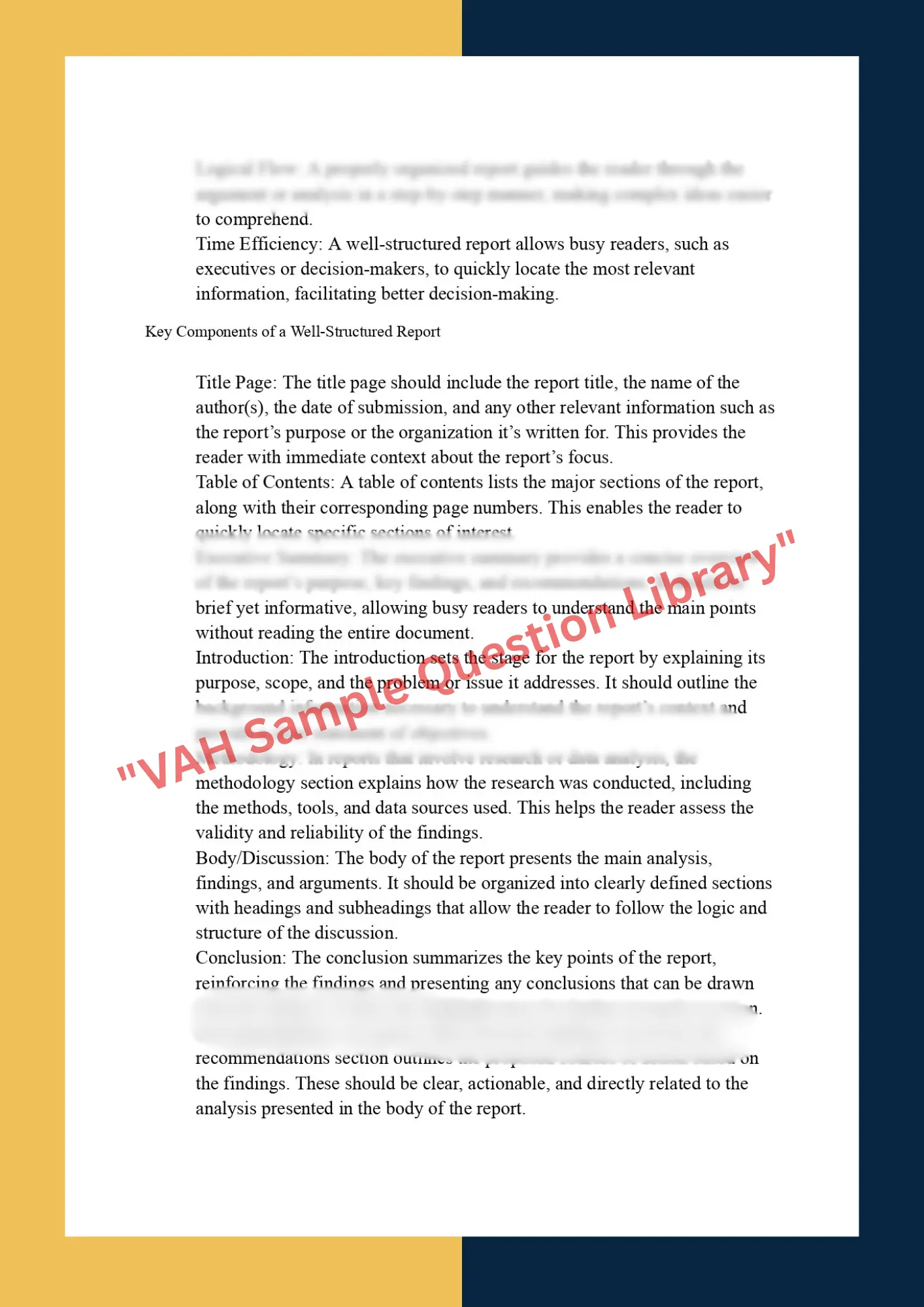 Report Writing solution Sample of COMM204 - Professional Communication and Reporting 1