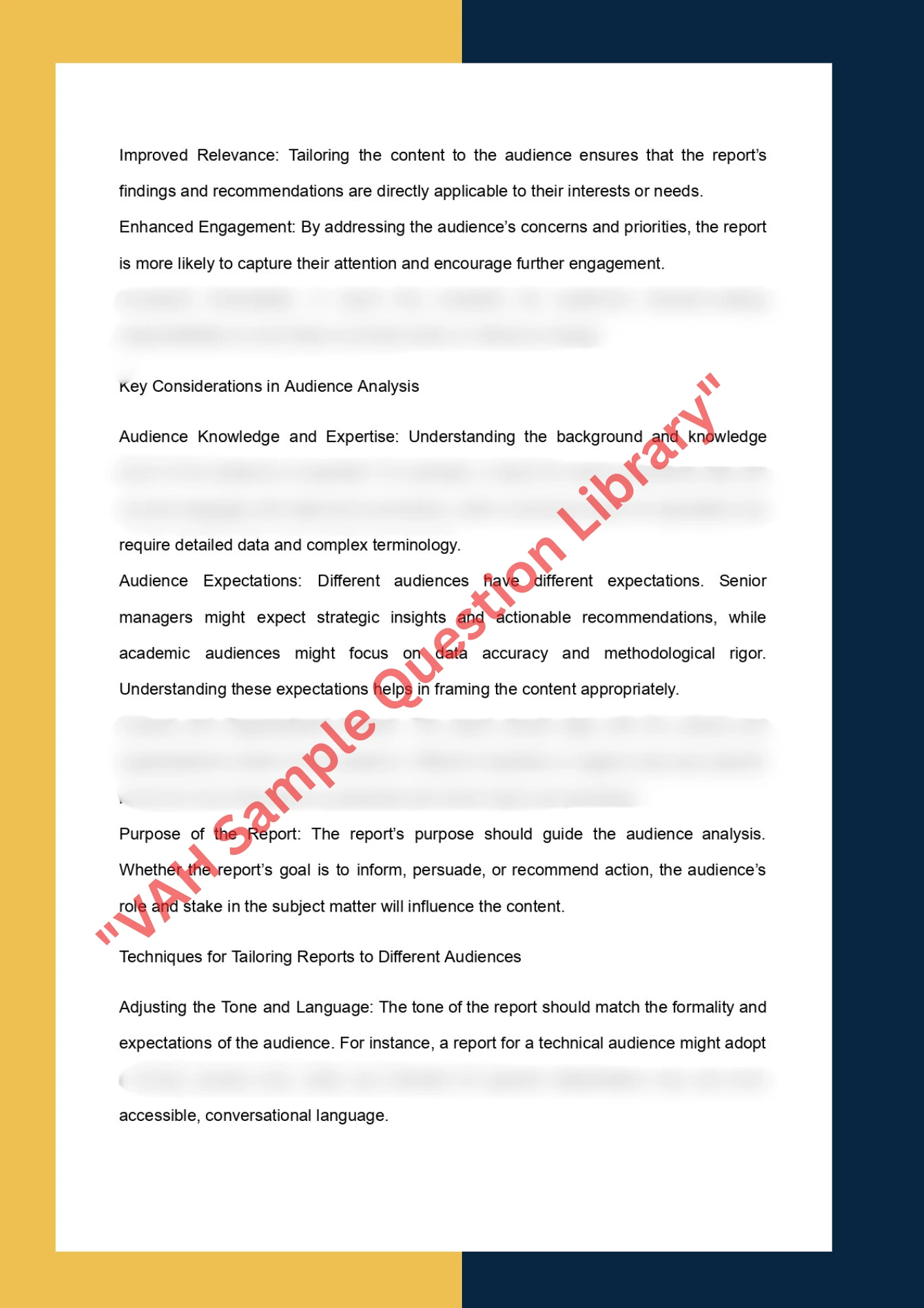 Report Writing sample solution of COMMS202 - Writing in Professional Contexts 1