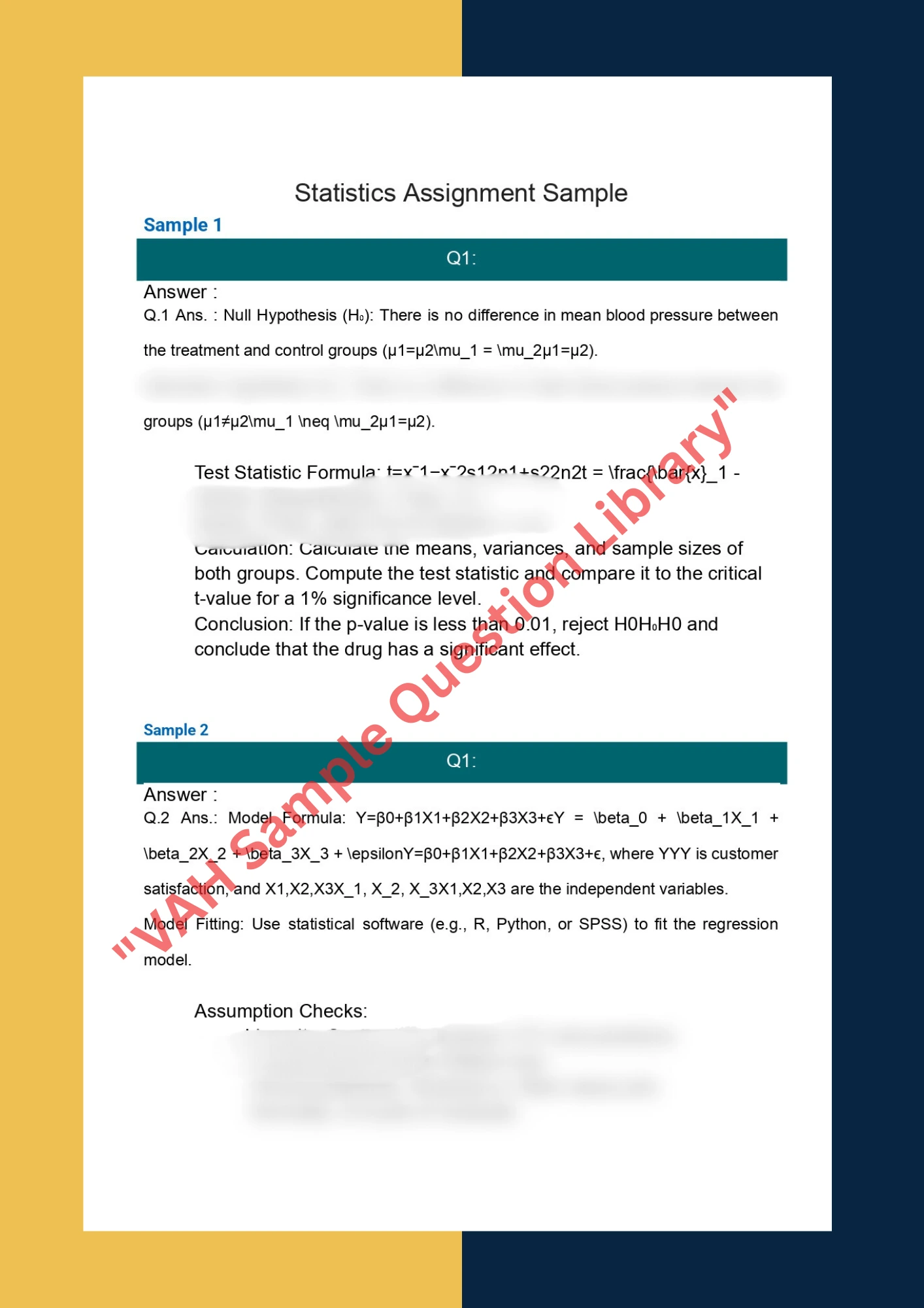 Assignment sample solution of STAT8002 - Advanced Statistical Modelling 1