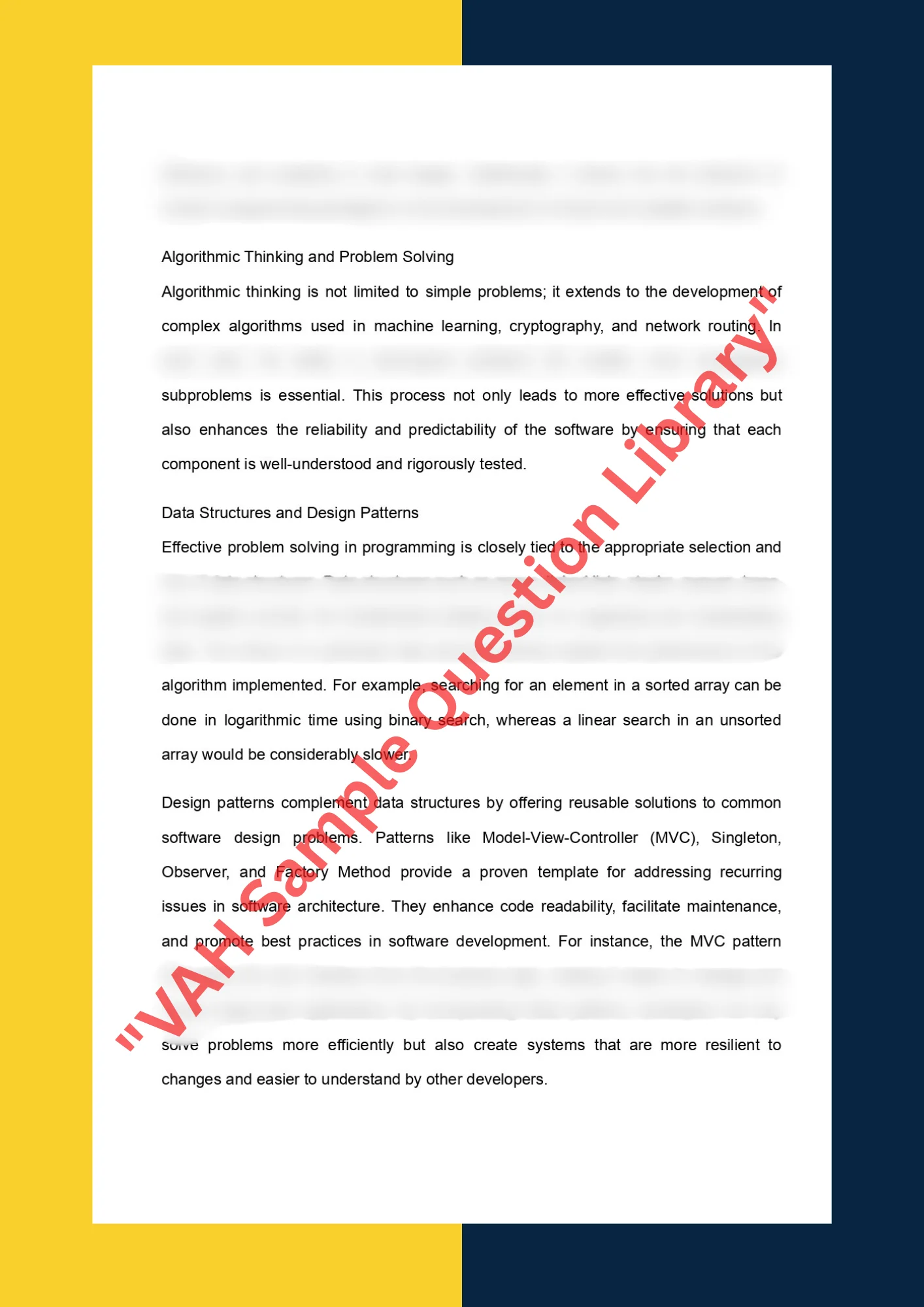 Assignment Sample Of Subject COMP1100 -Programming as Problem Solving 1
