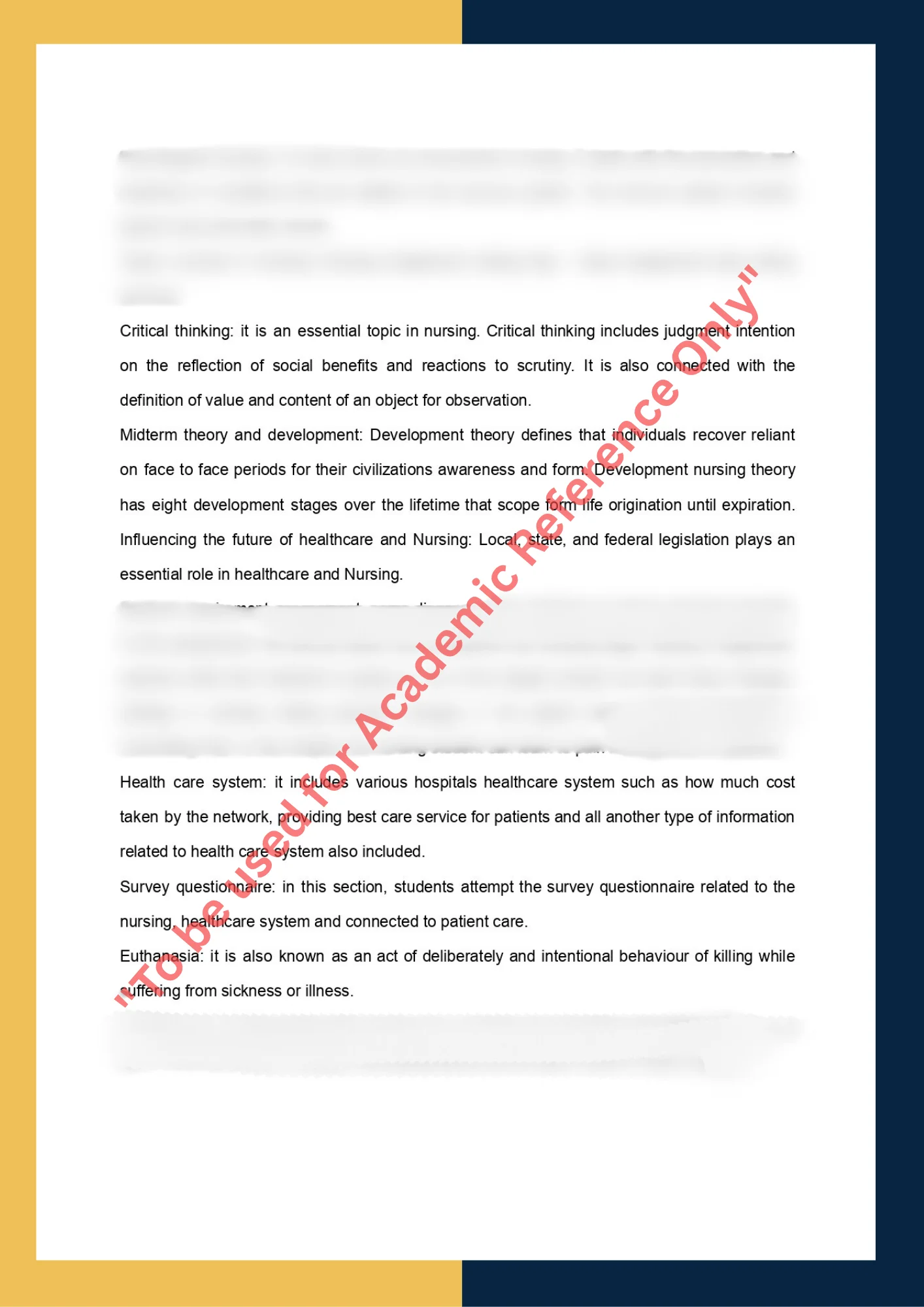 Nursing Assignment writing help 1