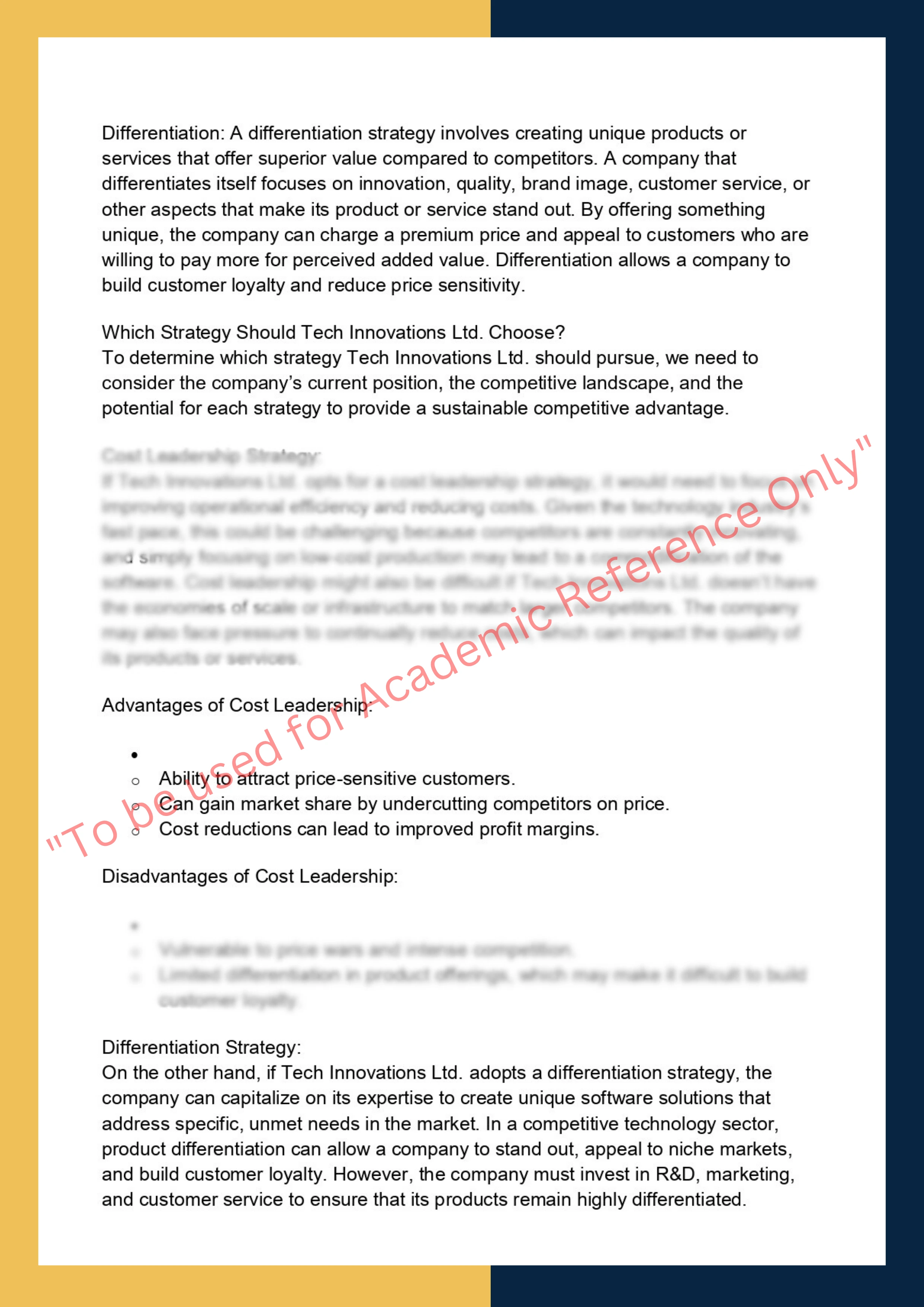 Assignment Sample Of Subject-MGMT90141 Business Analysis and Decision Making 1